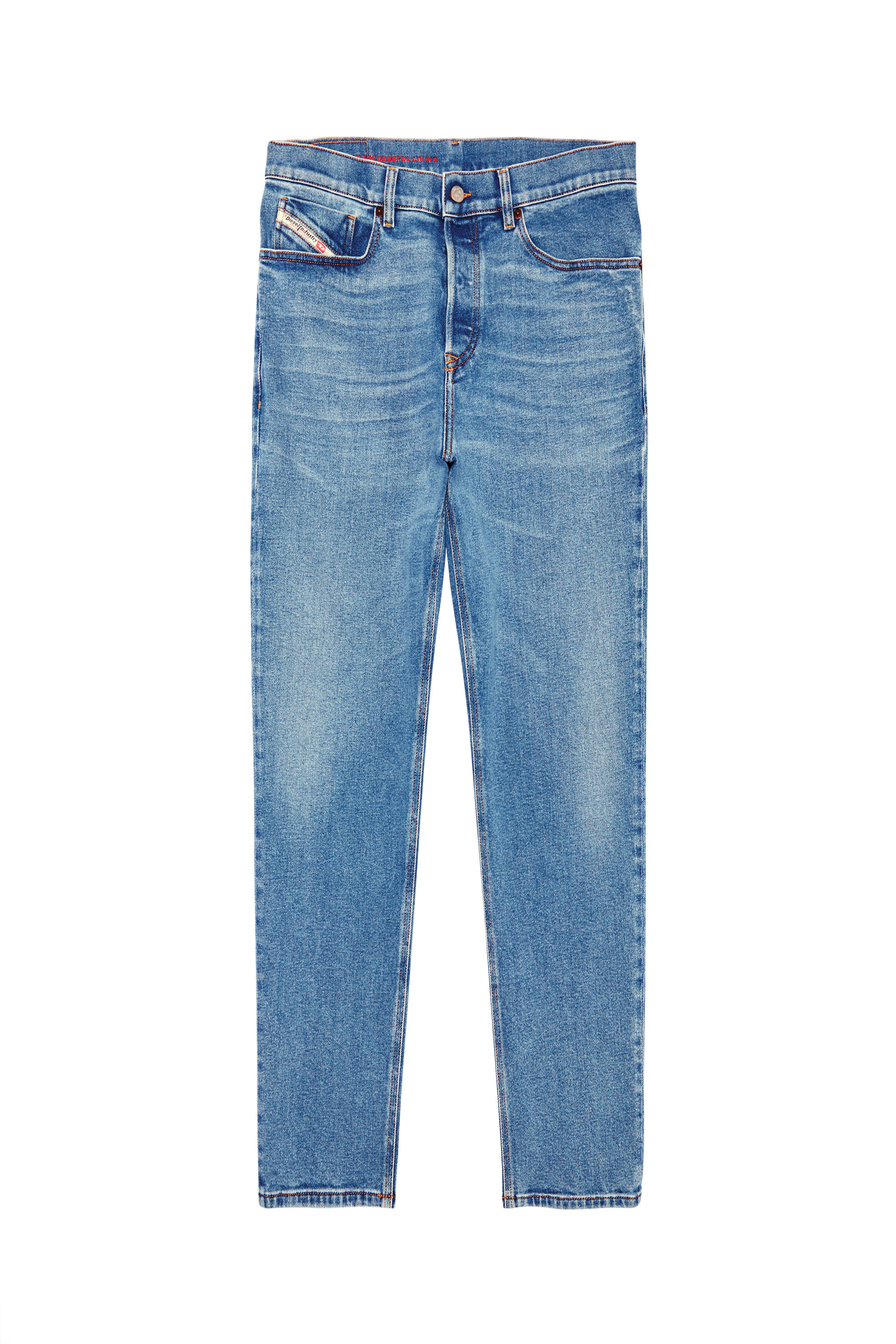 Diesel - Tapered Jeans 2005 D-Fining 09B92 Homme, Bleu Clair - Image 4