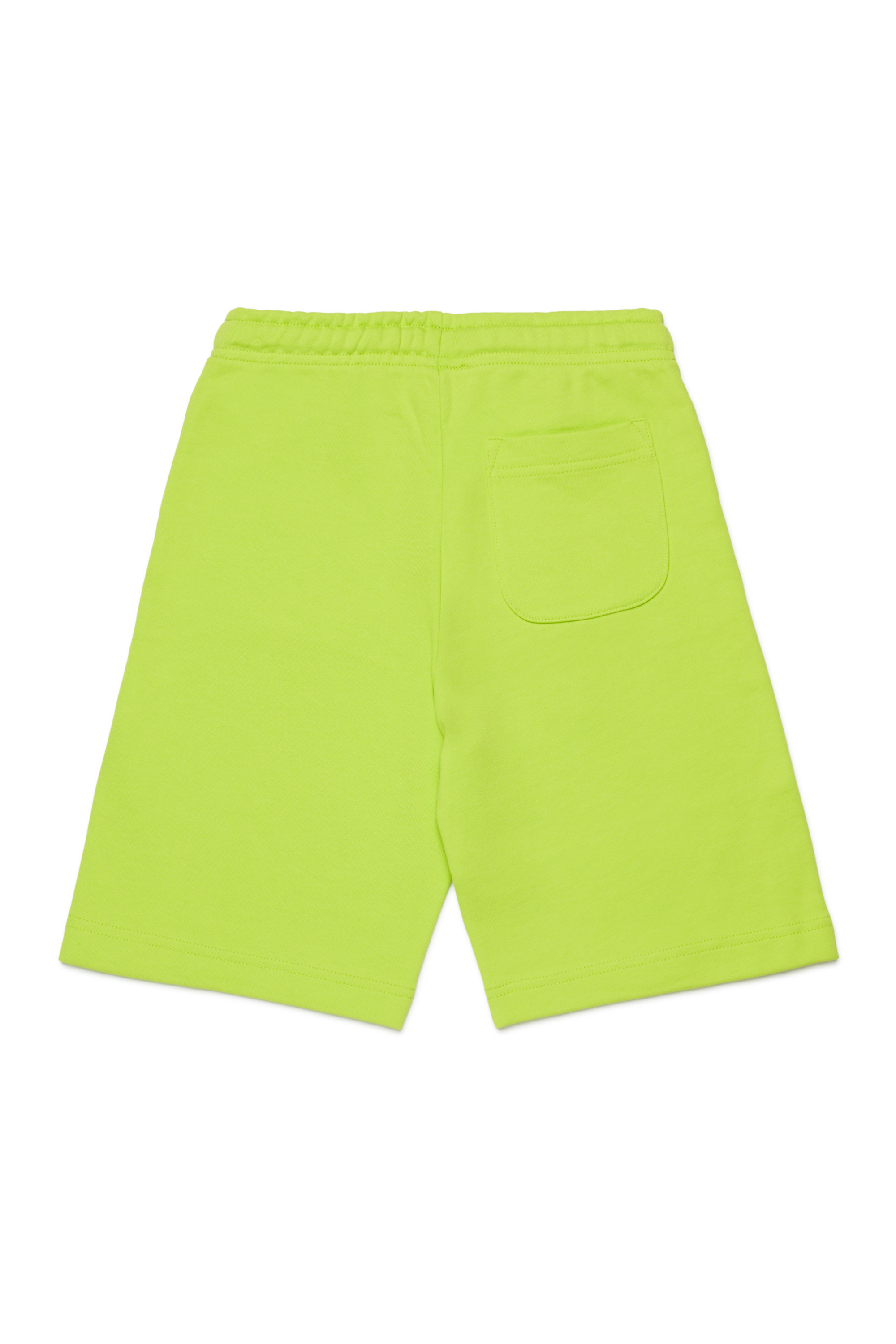 Diesel - PXGINSHORT, Unisex's Sweat shorts with logo patch in Green - 2