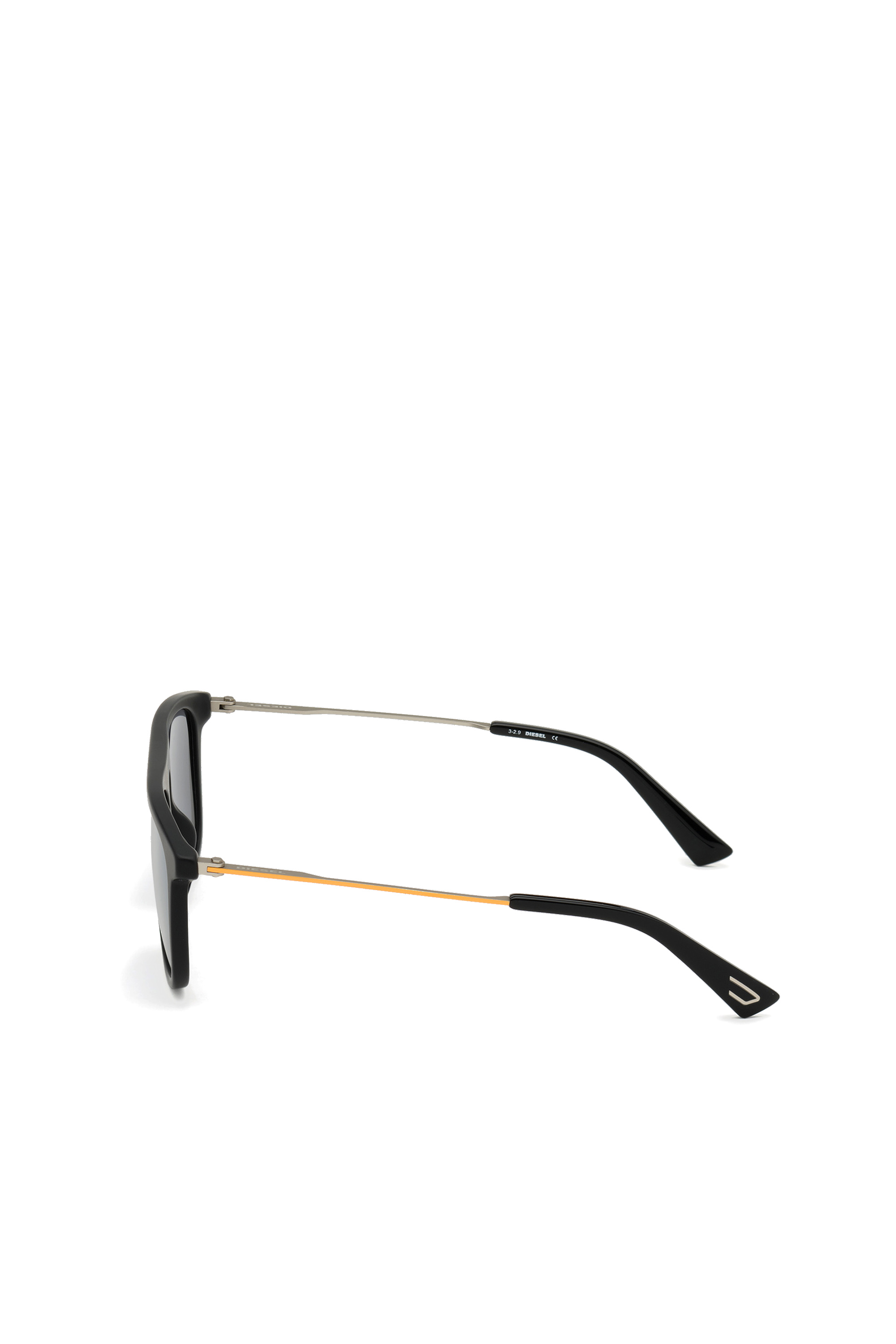 Diesel - DL0297, Gafas cuadradas en metal y acetato Hombre in Negro - 4