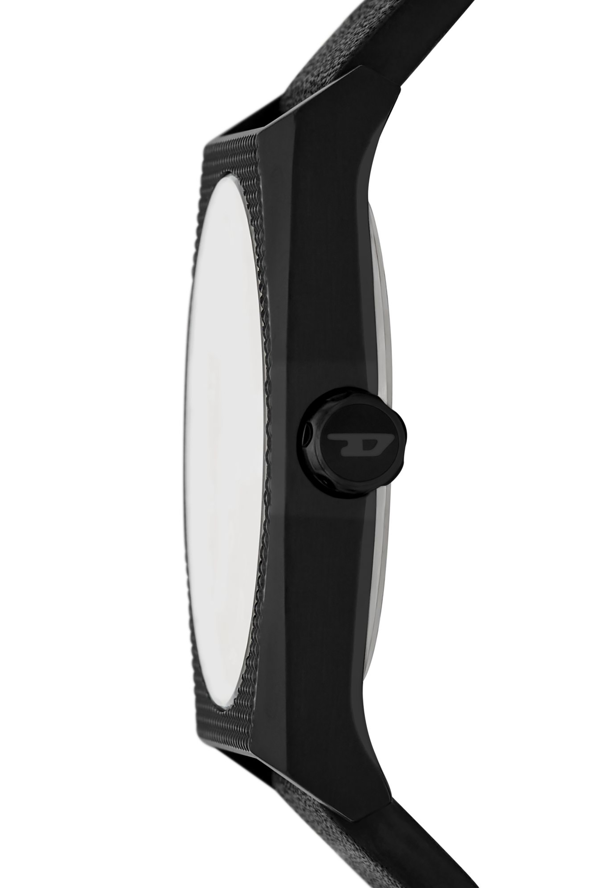 Diesel - DZ2175, Male's Scraper Black Leather Watch in Black - 3
