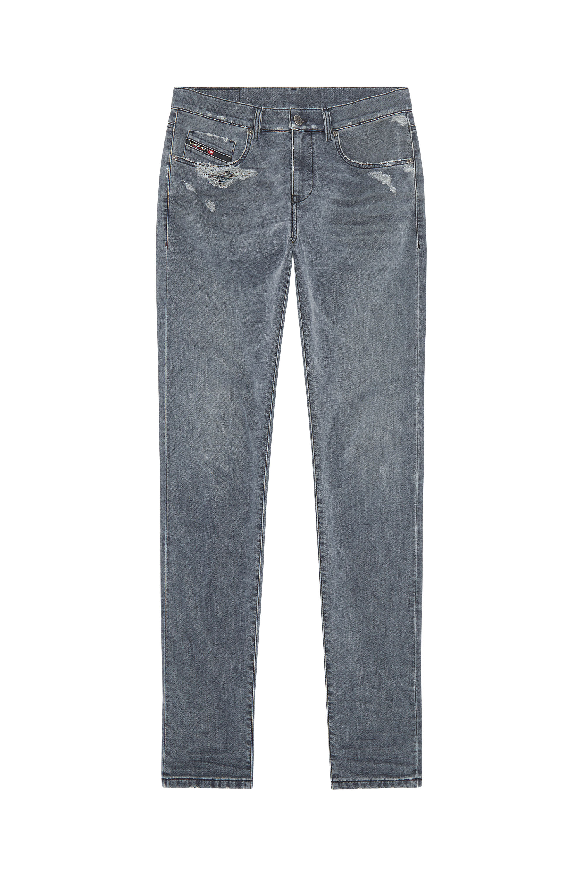 Diesel - Slim 2060 D-Strukt Joggjeans&reg; 068CN, Man's Slim 2060 D-Strukt Joggjeans&reg; in Black/Dark grey - 5