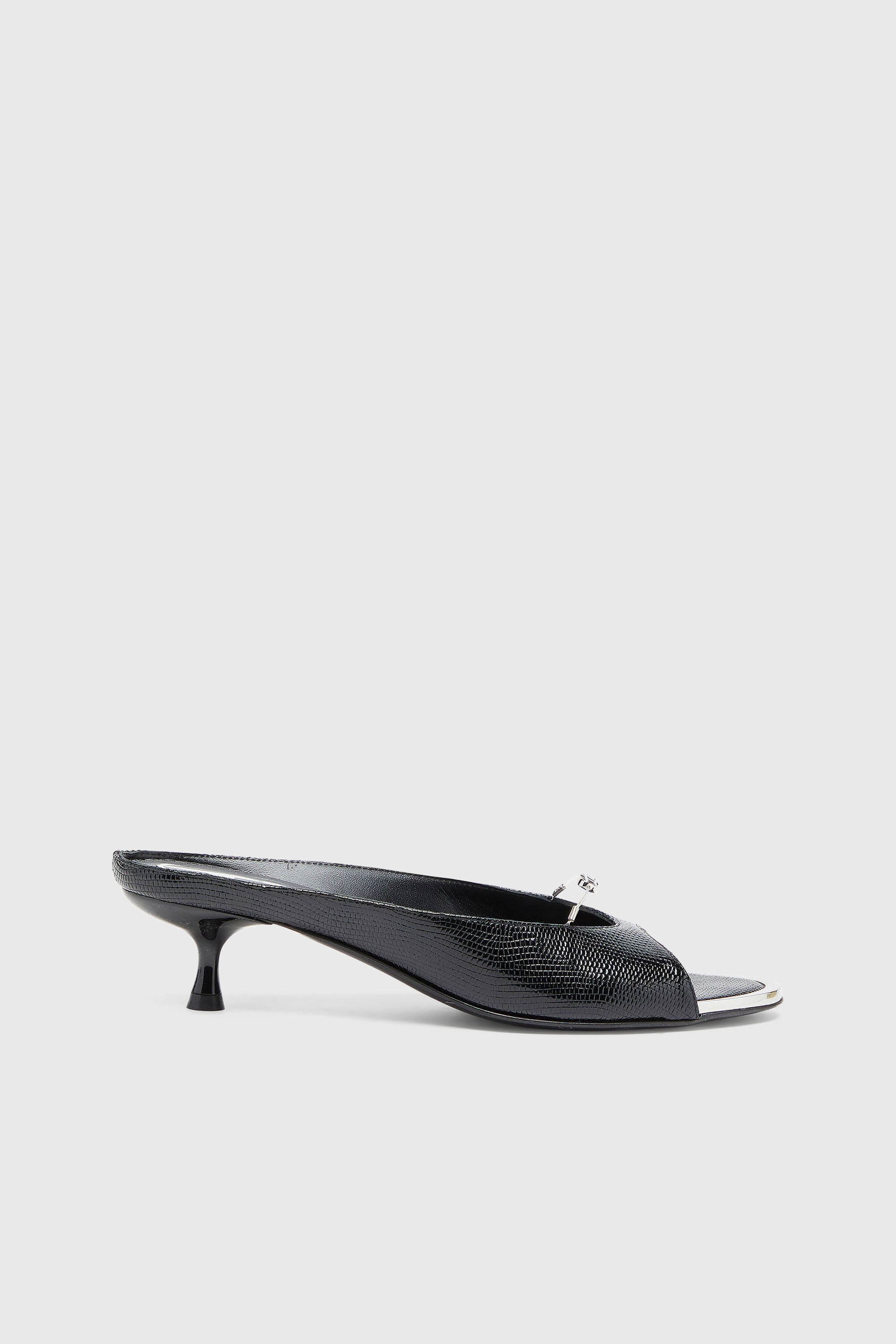 Diesel - D-DIAM'S-SA-40, D-Diam's - Mula de piel con Oval D flotante Mujer in Negro - 1