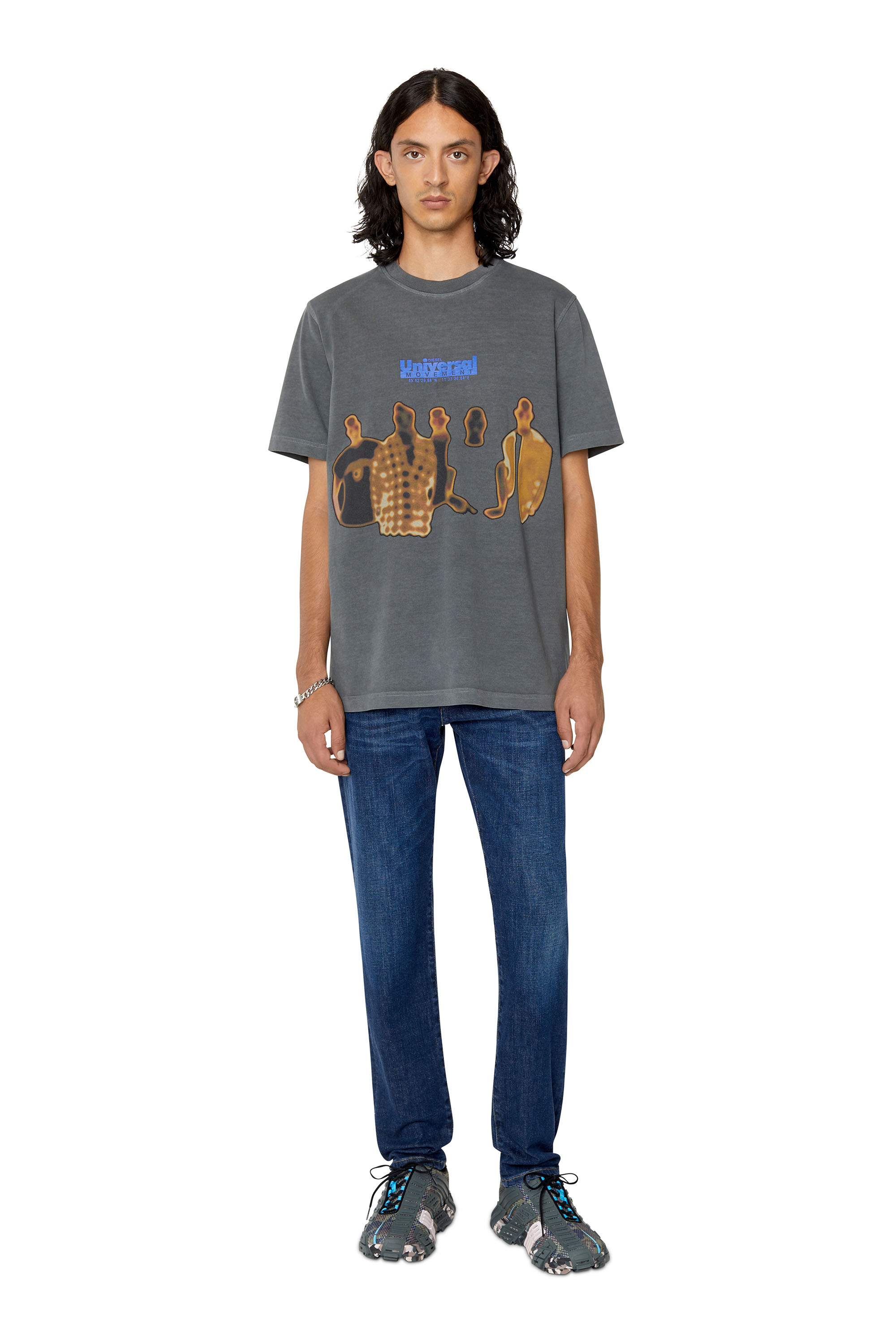 Diesel - Slim Jeans 2019 D-Strukt 09B90 Homme, Bleu Foncé - Image 3