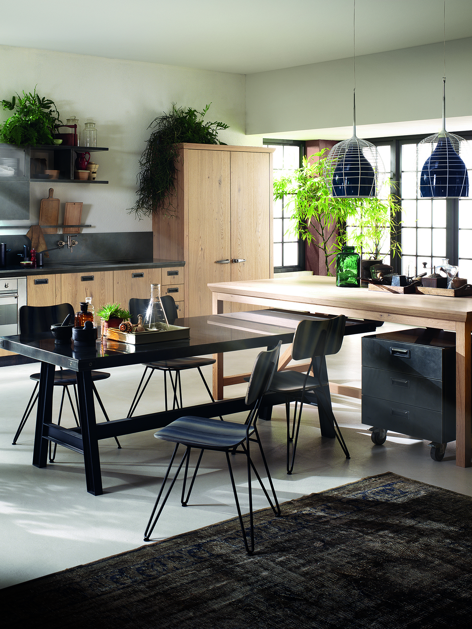 Diesel - DL0F01 OVERDYED, Unisex's Side chair with weathered grey treated wood in Grey - 6