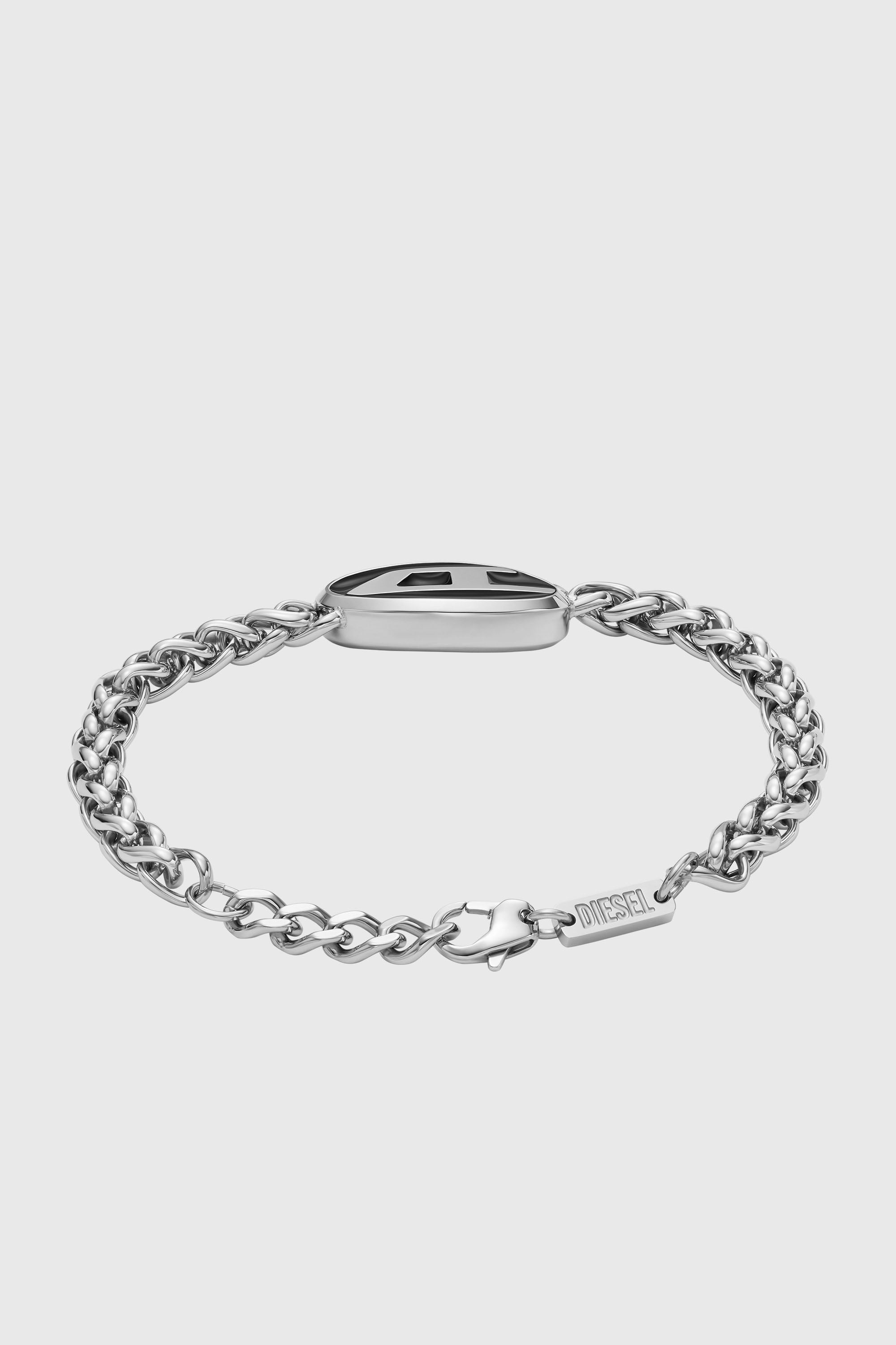 Diesel - DX1469, Unisex's Stainless steel chain bracelet in Silver/Black - 2