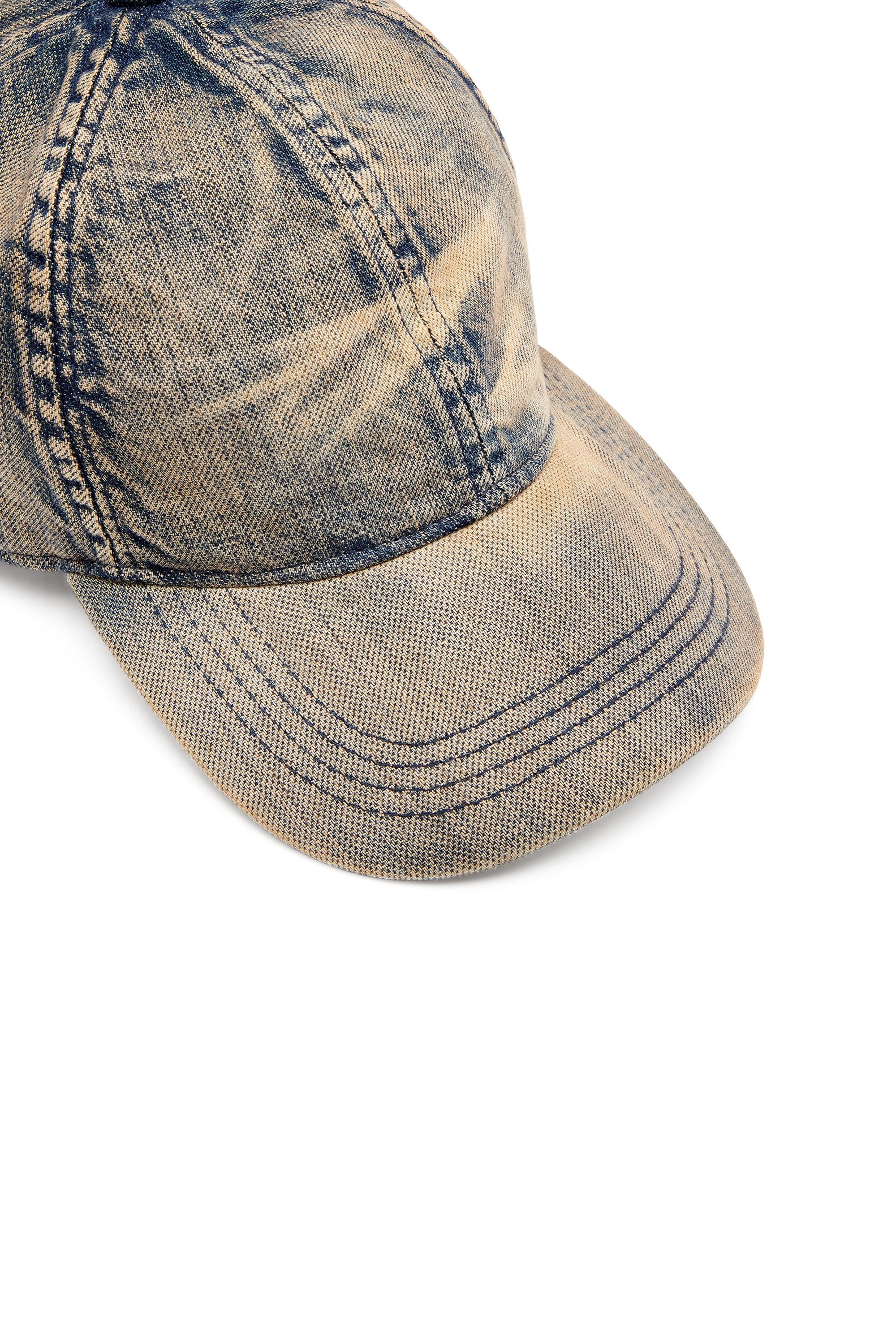 Diesel - C-ADOC, Gorra de b&eacute;isbol en denim solarizado Hombre in Azul marino - 3