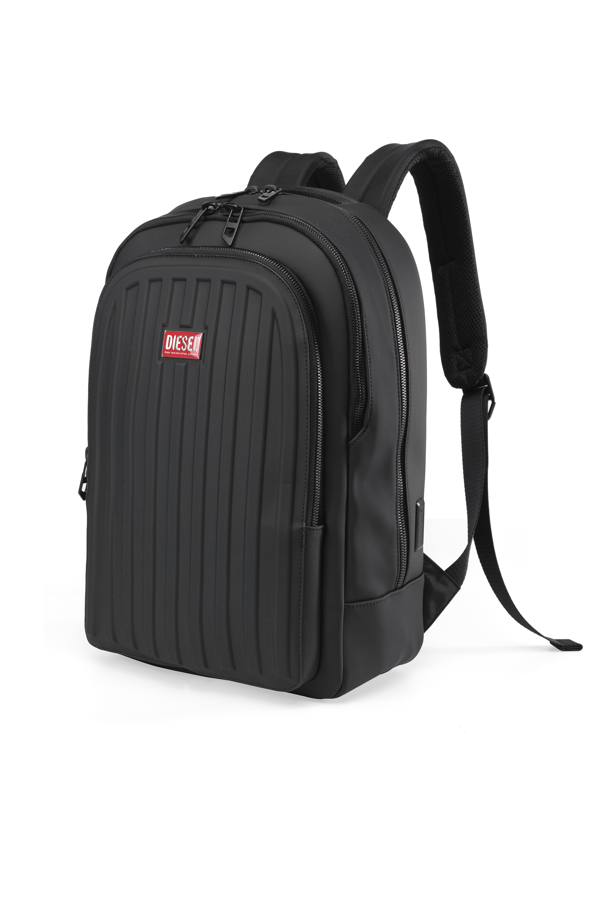Diesel - DIESEL ALUMINUM BACKPACK DSB003, Sac &agrave; dos d'affaires fonctionnel Mixte in Noir - 5