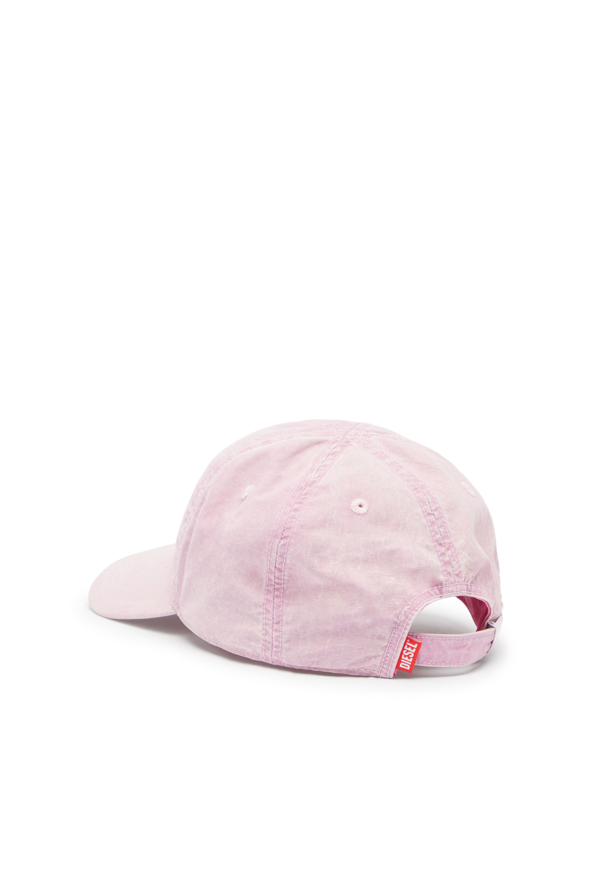Diesel - C-NYLOFF, Male's Baseball cap with embroidered Oval D in Pink - 2