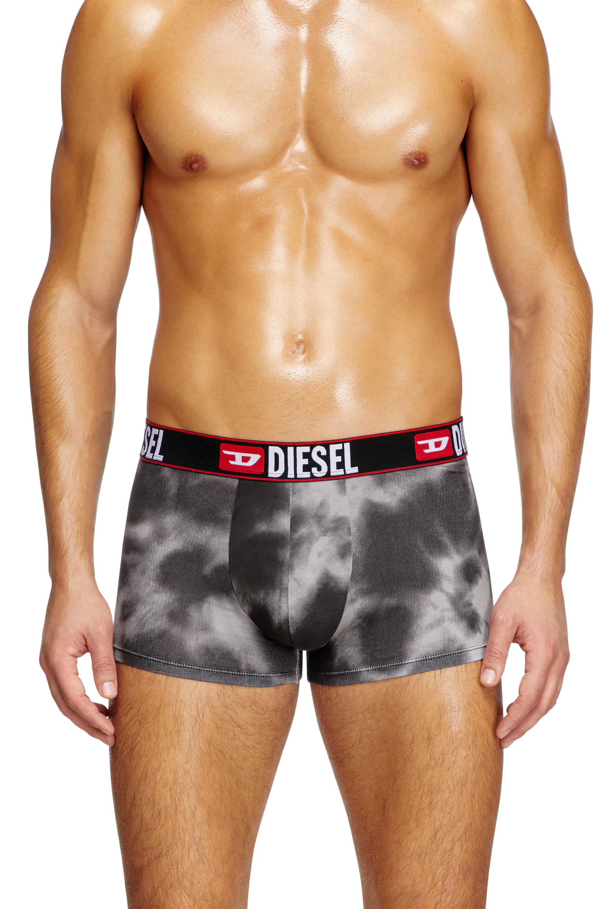 Men's Boxer briefs with cloudy print | Black | Diesel