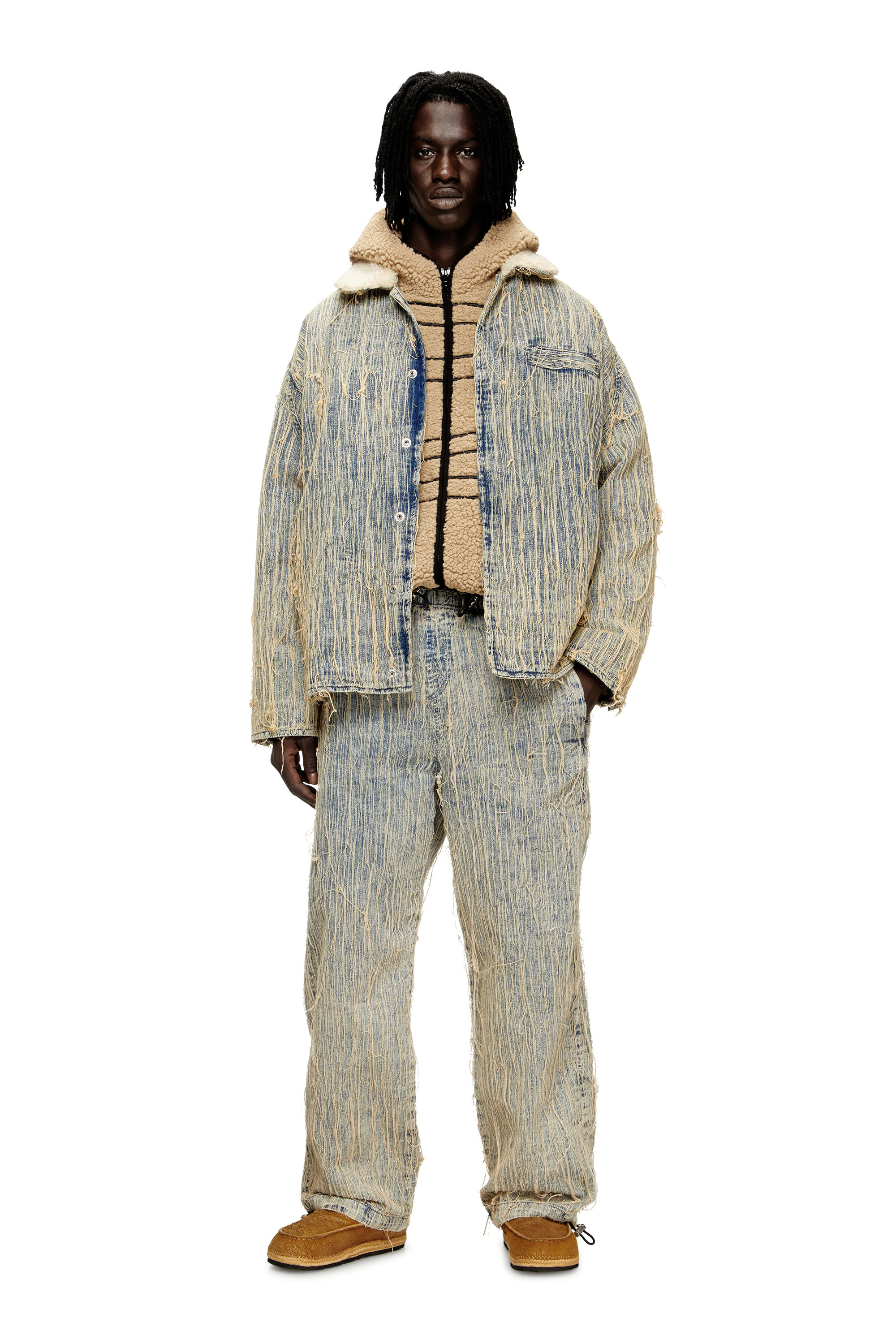 Diesel - Relaxed Jeans D-Martial 0CMBZ Mixte, Bleu moyen - Image 2