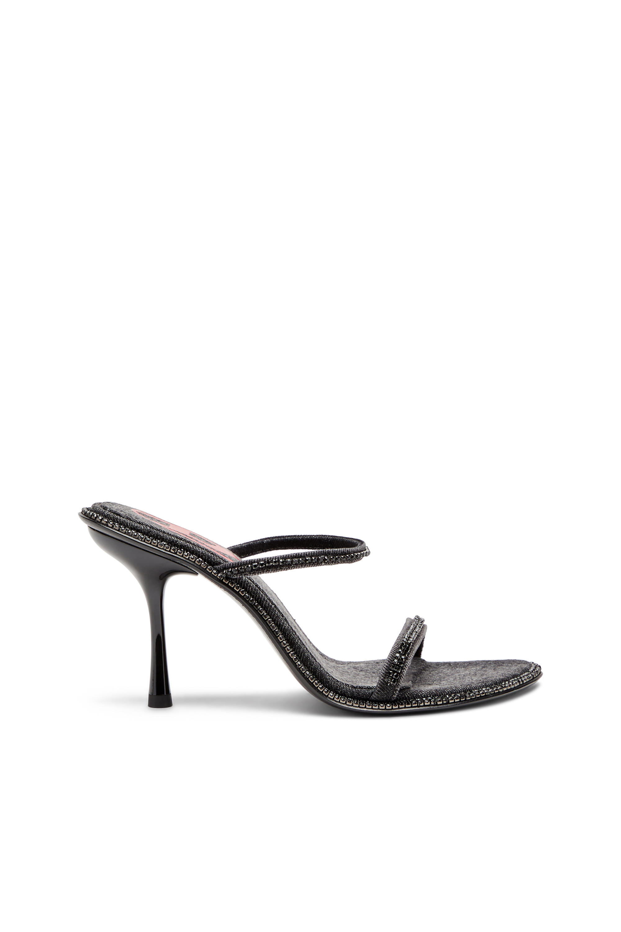 Diesel - D-HAVANNA SDL, Female's D-Havanna-Heeled mules in crystal denim in Black - 1