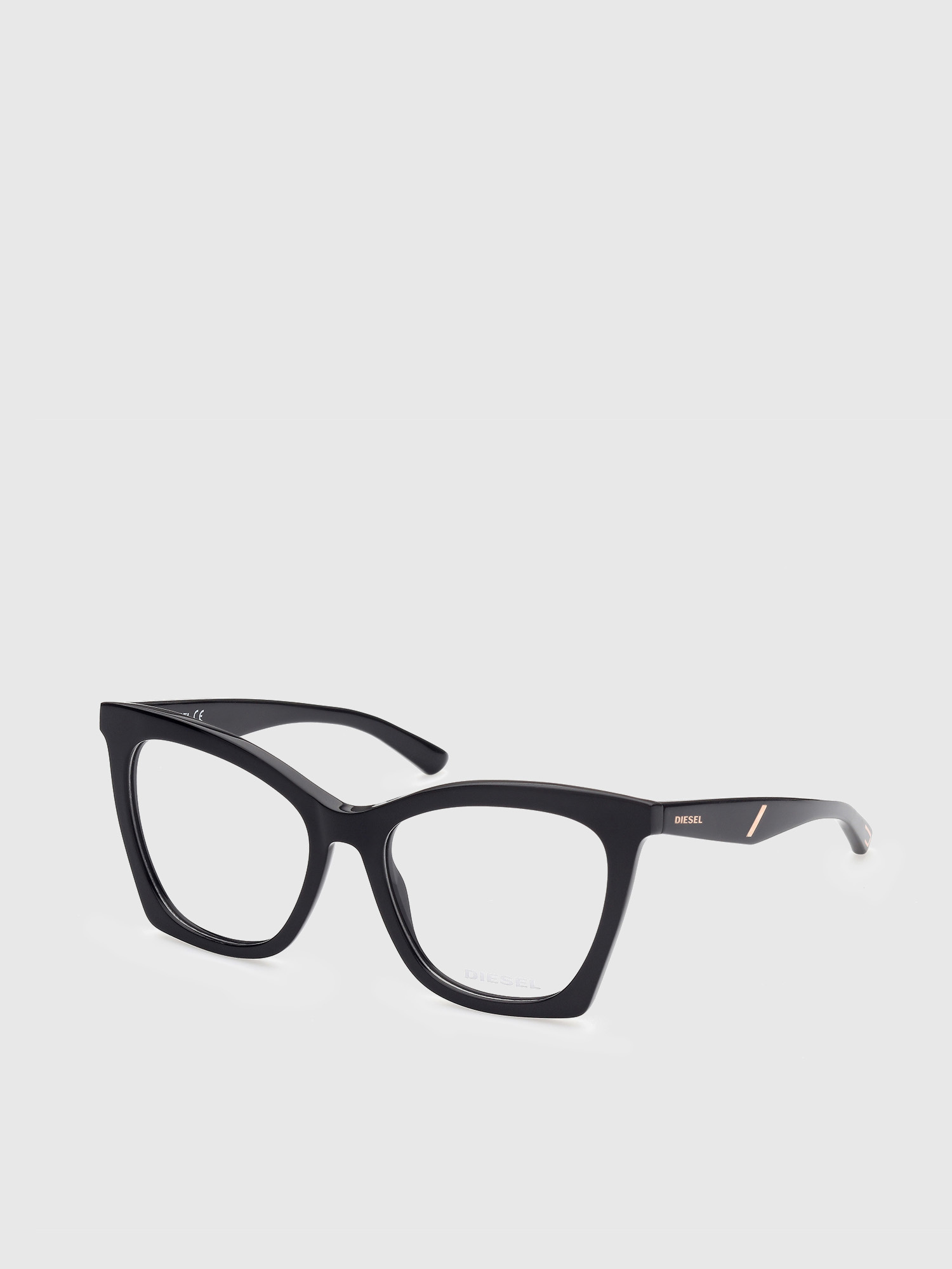 Diesel - DL5400, Woman's Optical glasses with an oversize butterfly frame in Black - 2