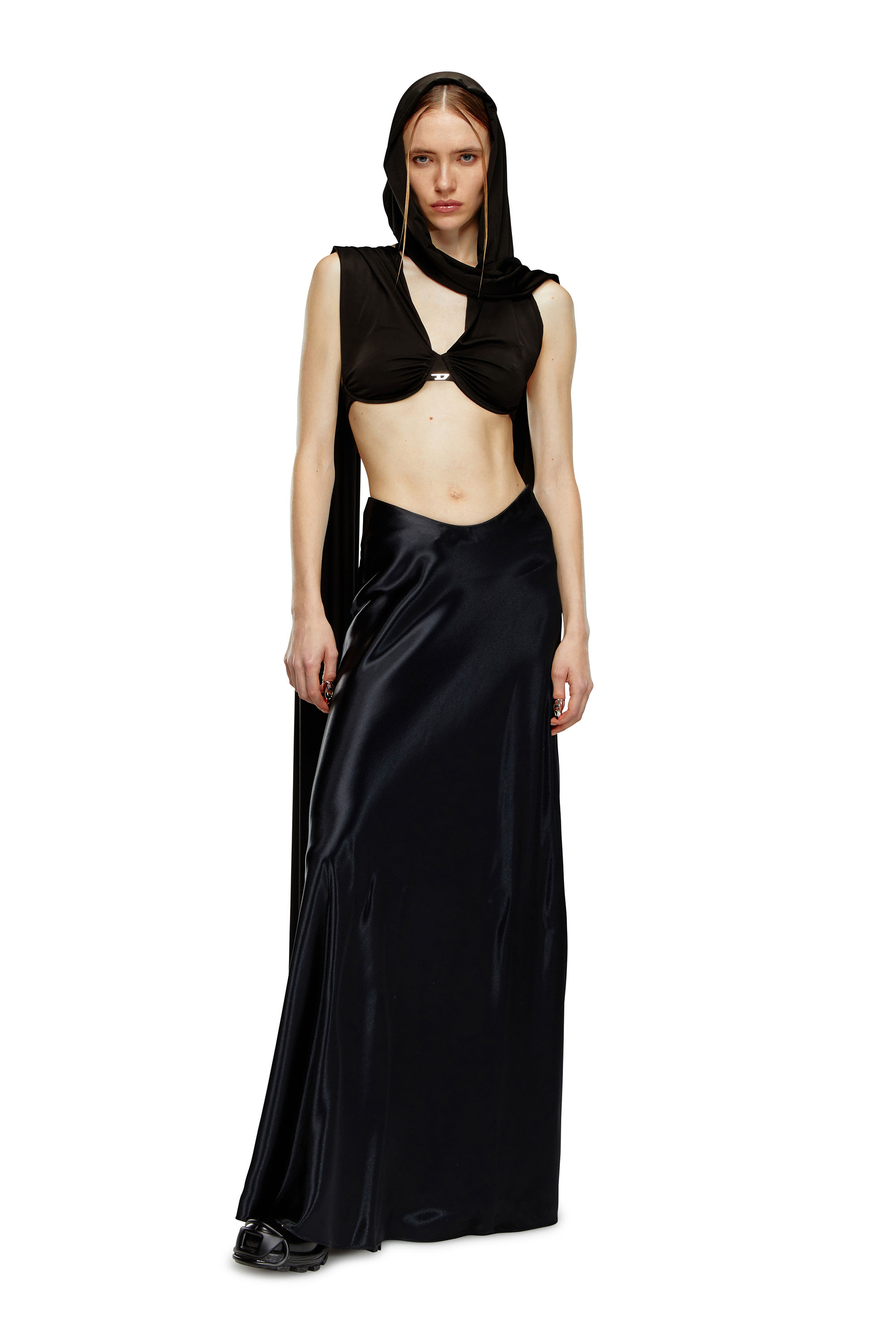 Diesel - T-SOPHIA, Female's Bra top in viscose jersey in Black - 2