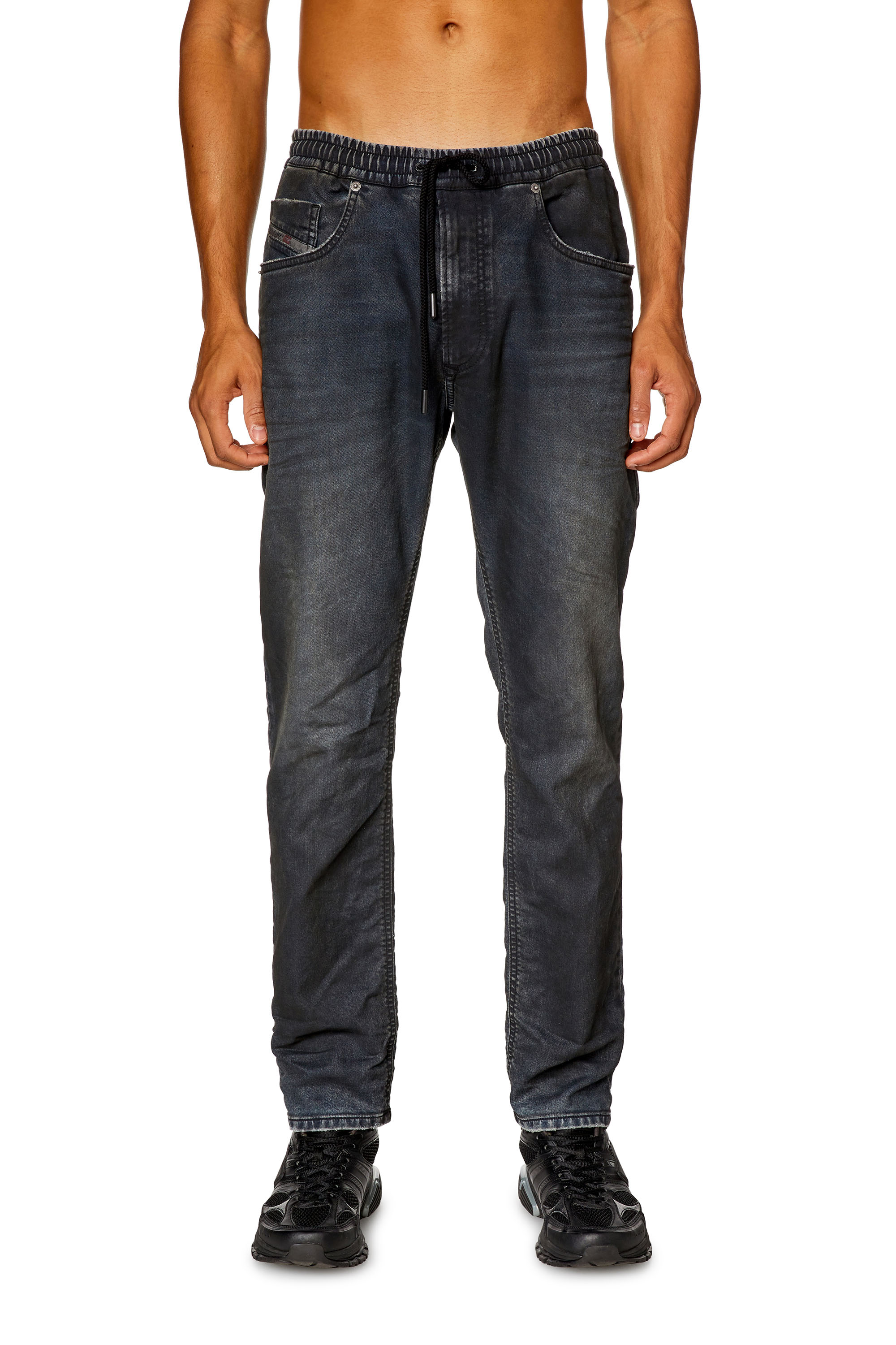 Men's Regular Jeans | Dark Blue | Diesel 2030 D-Krooley Joggjeans®