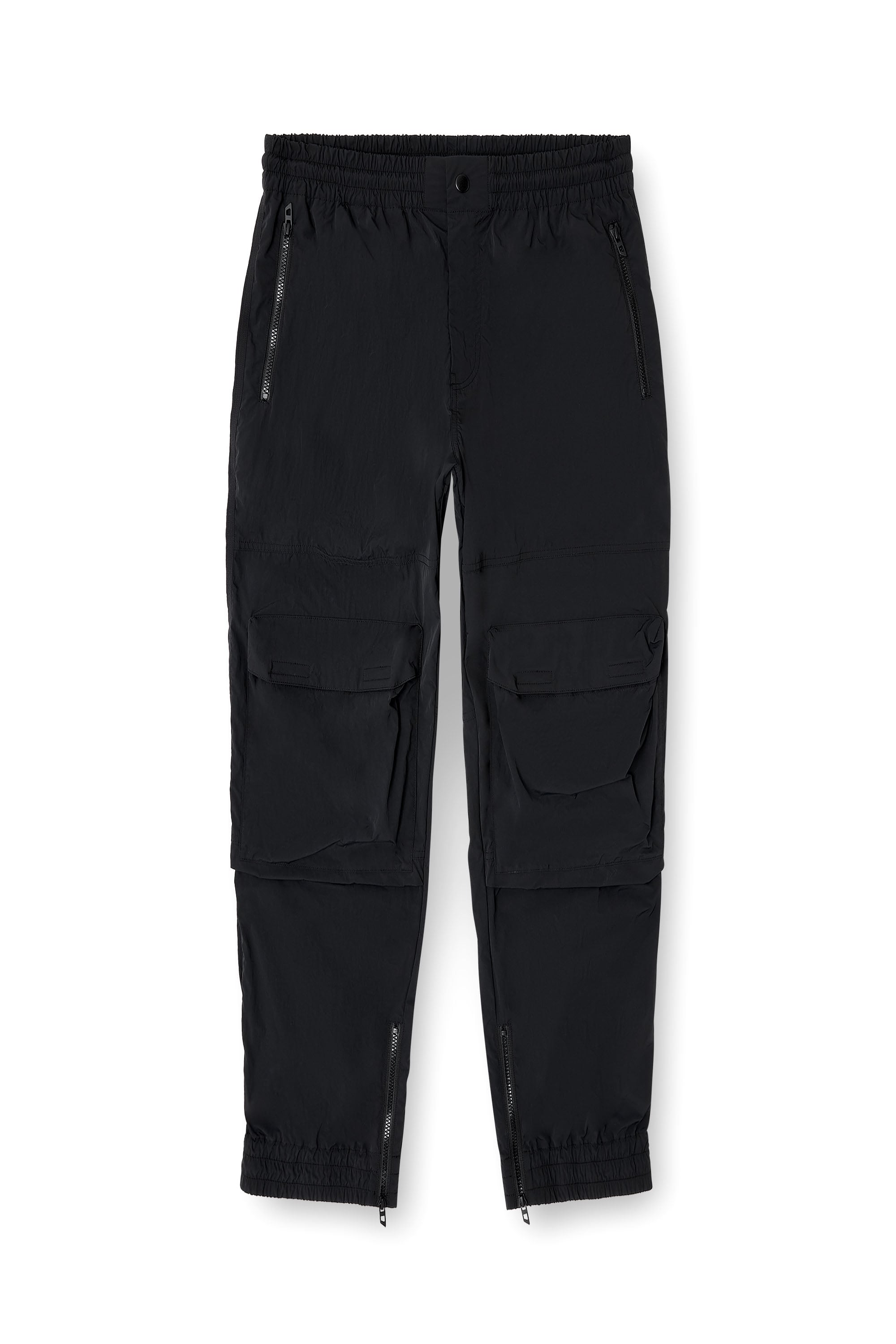 Diesel - P-BEECK-WRD-AKAD, Man's Nylon pants with cargo pockets in Black - 4
