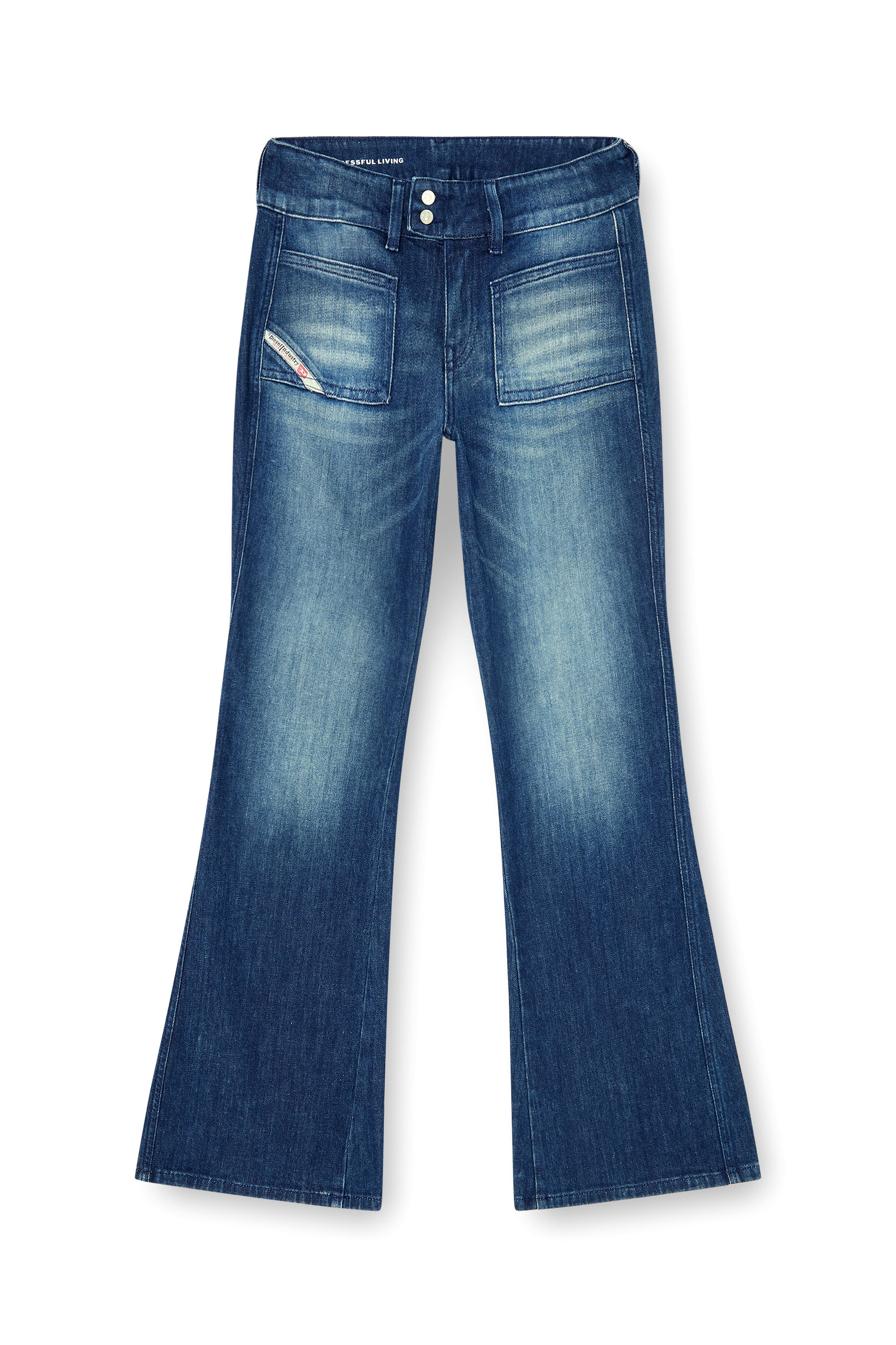 Diesel - Female's Bootcut Jeans D-Hush 0KBBR, Dark Blue - 1