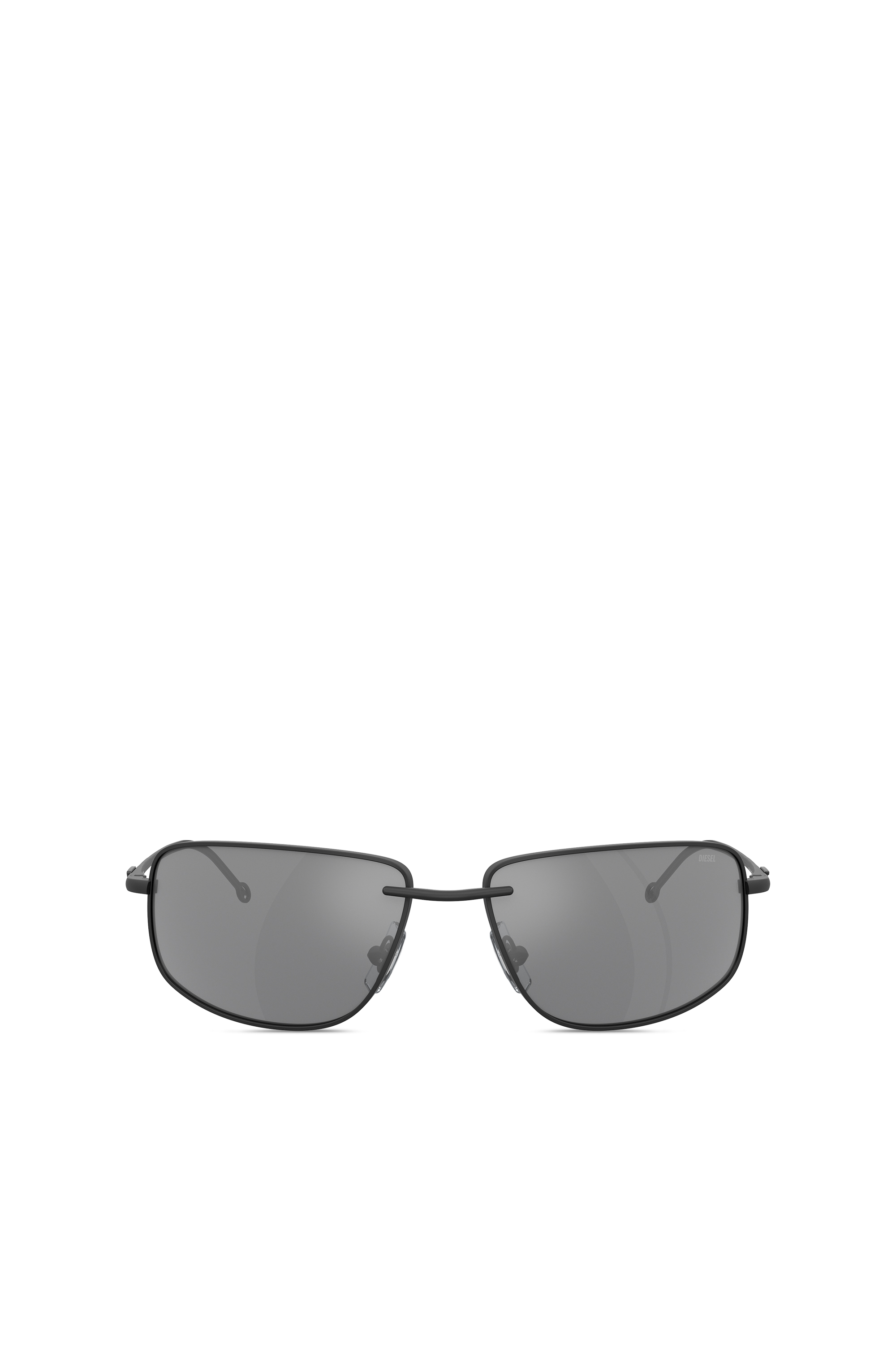Diesel - 0DL1005, Unisex's Racer shape sunglasses in metal in Black - 1
