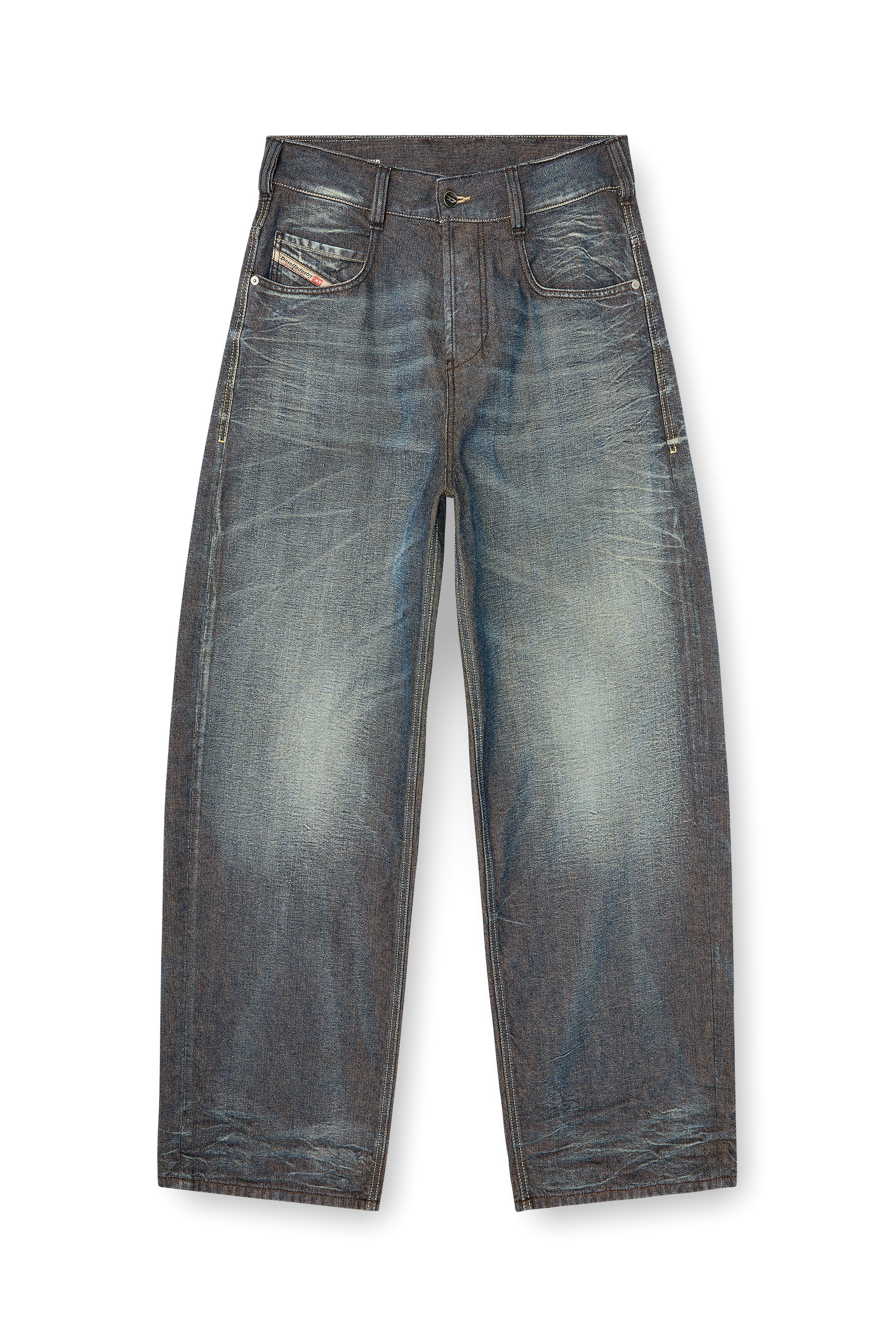 Diesel - Relaxed Jeans 1997 D-Enim-M 007EM Unisex, Azul Oscuro - 3