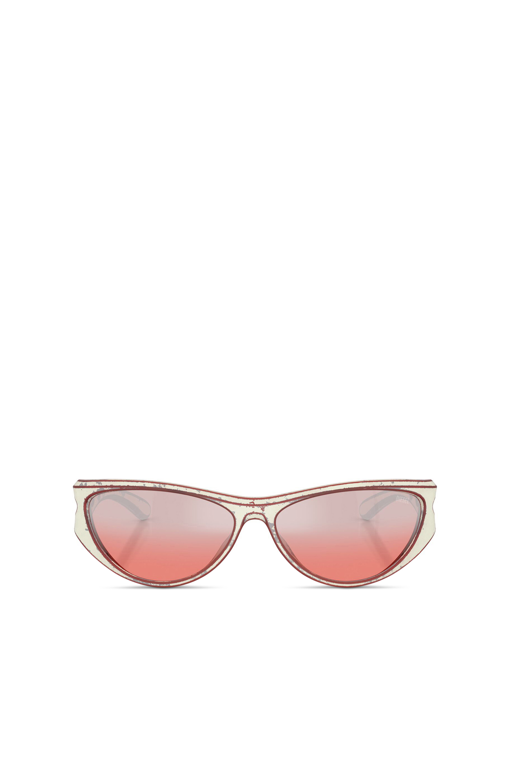 Diesel - 0DL3004U, Unisex's Cat-eye style sunglasses in Red - 2