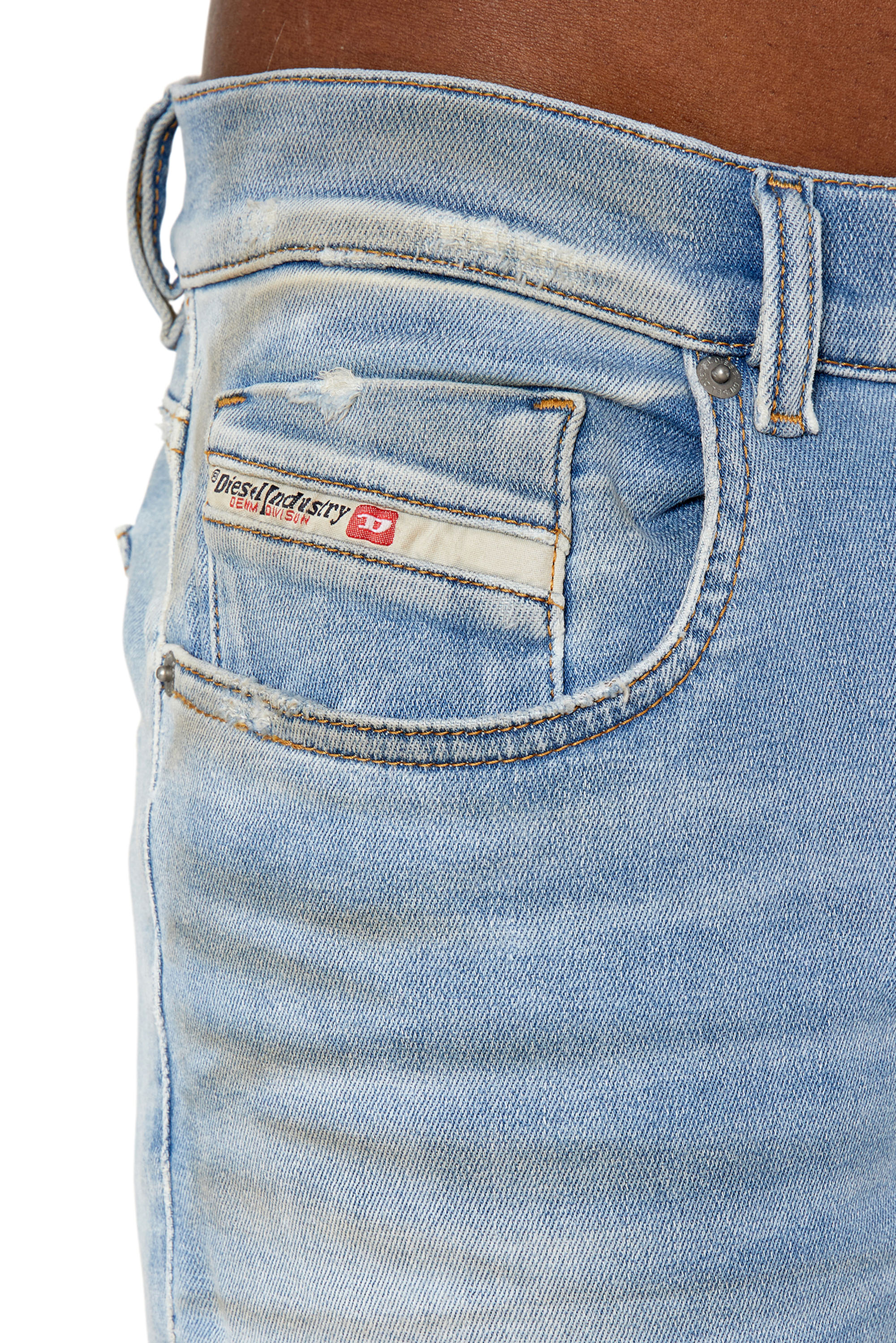 Shimizut D-STRUKT-Z-T Man: Slim Light blue Jeans | Diesel