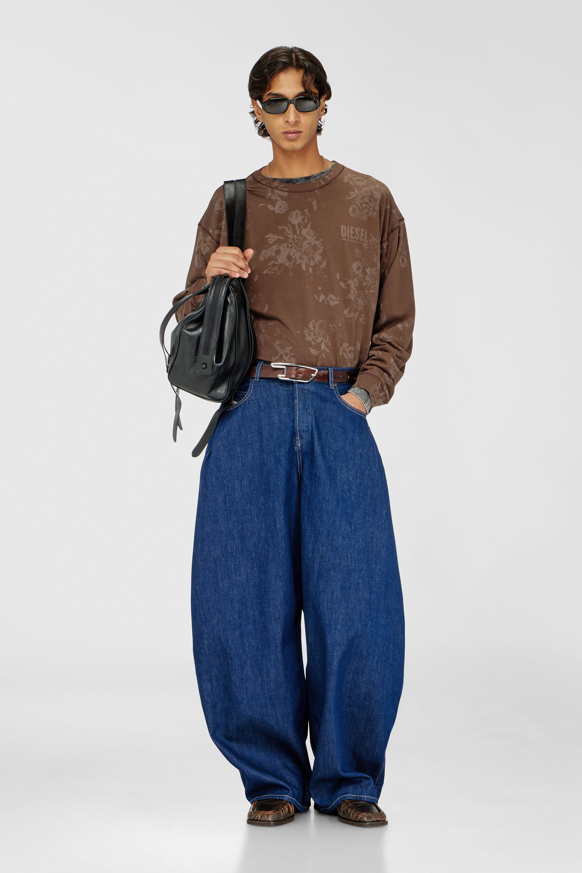 Diesel - Relaxed Jeans 1987 D-Khelz 09Q09 Mujer, Azul Oscuro - 7