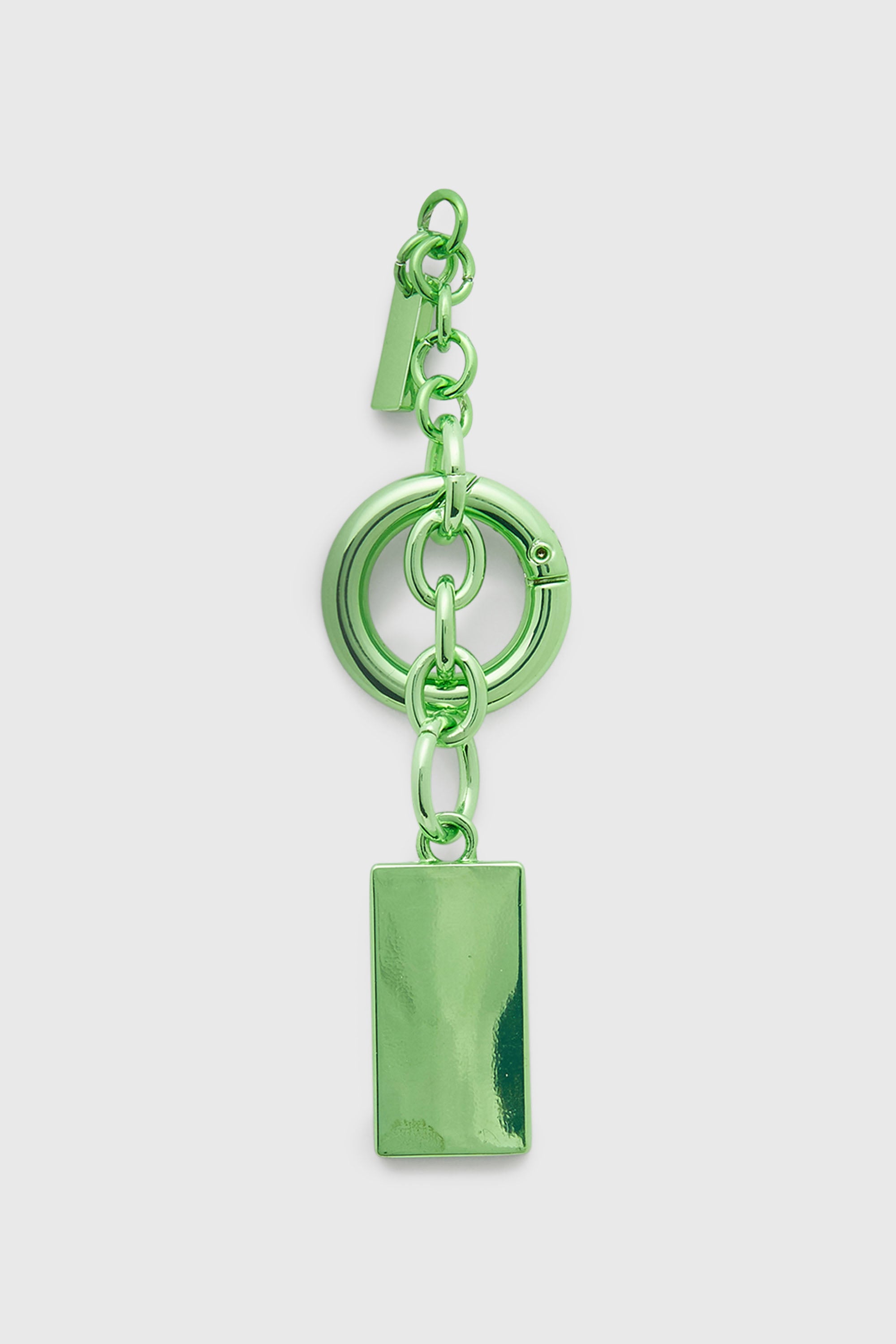 Diesel - CHARM-BISCOTTO, Female's Metal keyring with Biscotto logo charm in Green - 2