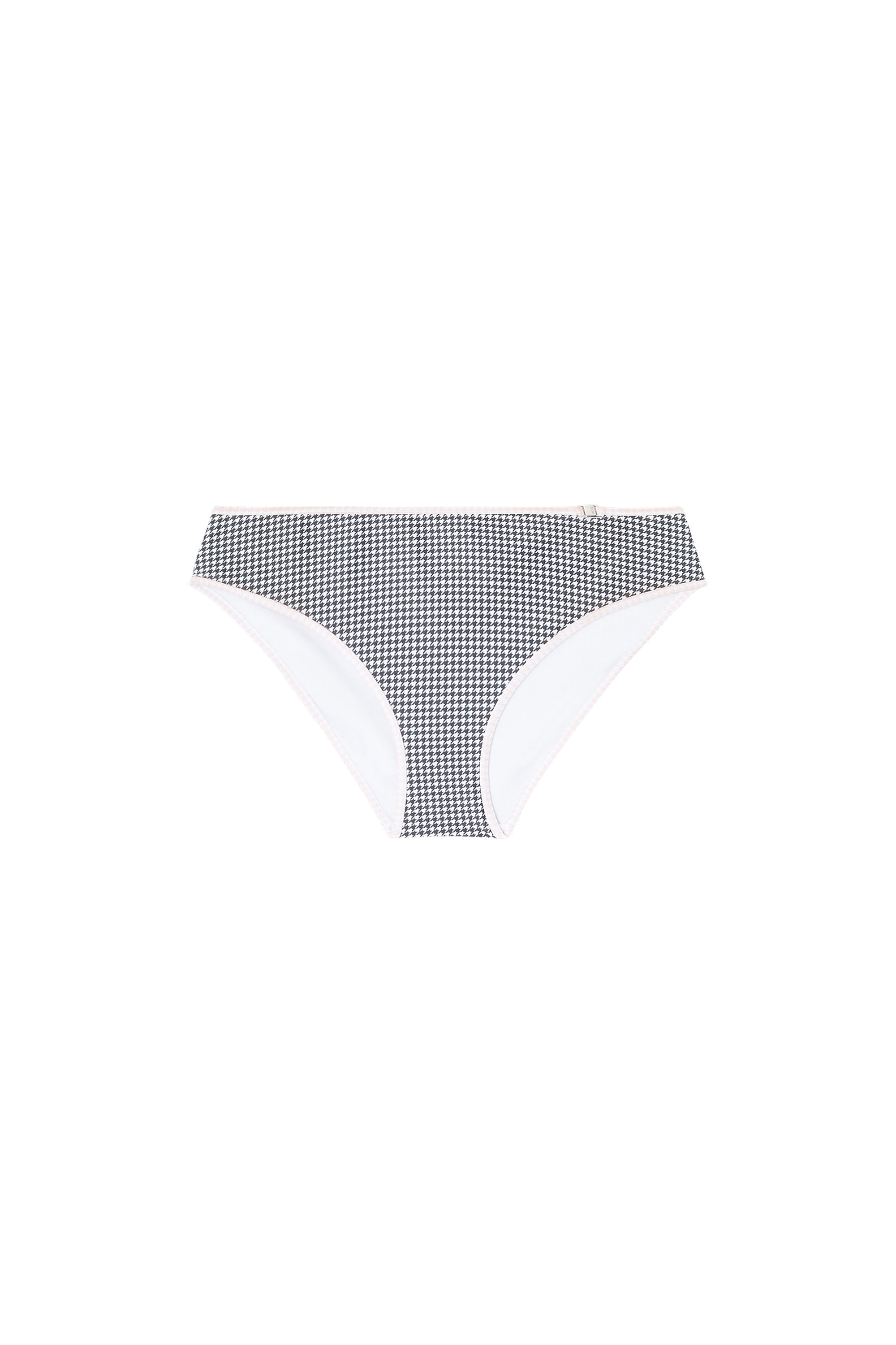 Diesel - LUCY-D-CORE, Female's Bikini bottoms with houndstooth print in Grey - 4