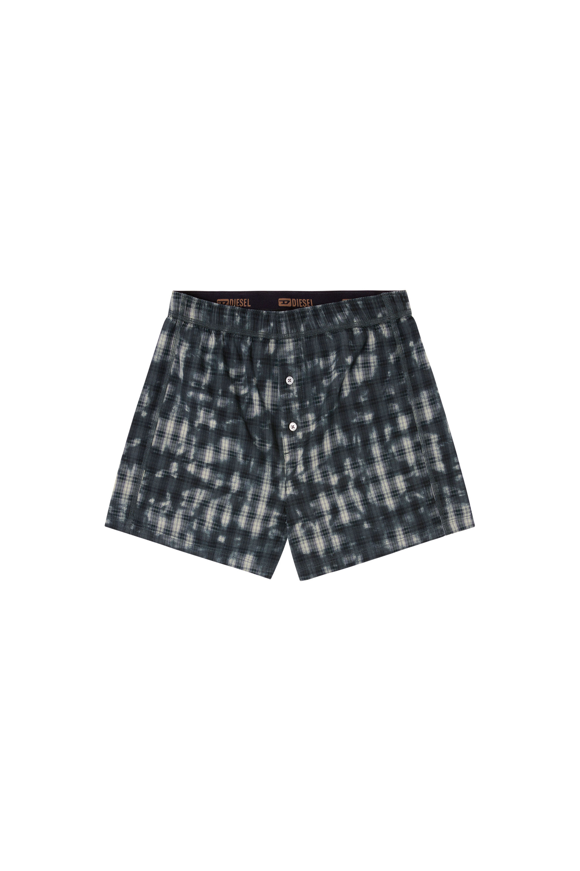 Diesel - STARK-UTLT, Unisex's Boxers with check print in Dark Green - 2