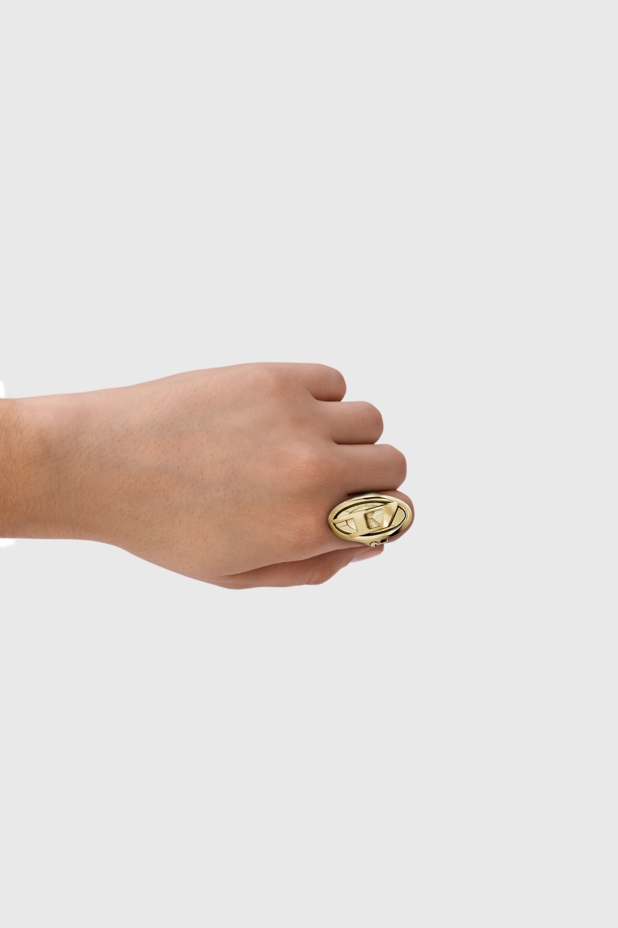 Diesel - DZ5626 WATCH, Woman's D-Era gold-tone stainless steel ring watch in Gold - 5