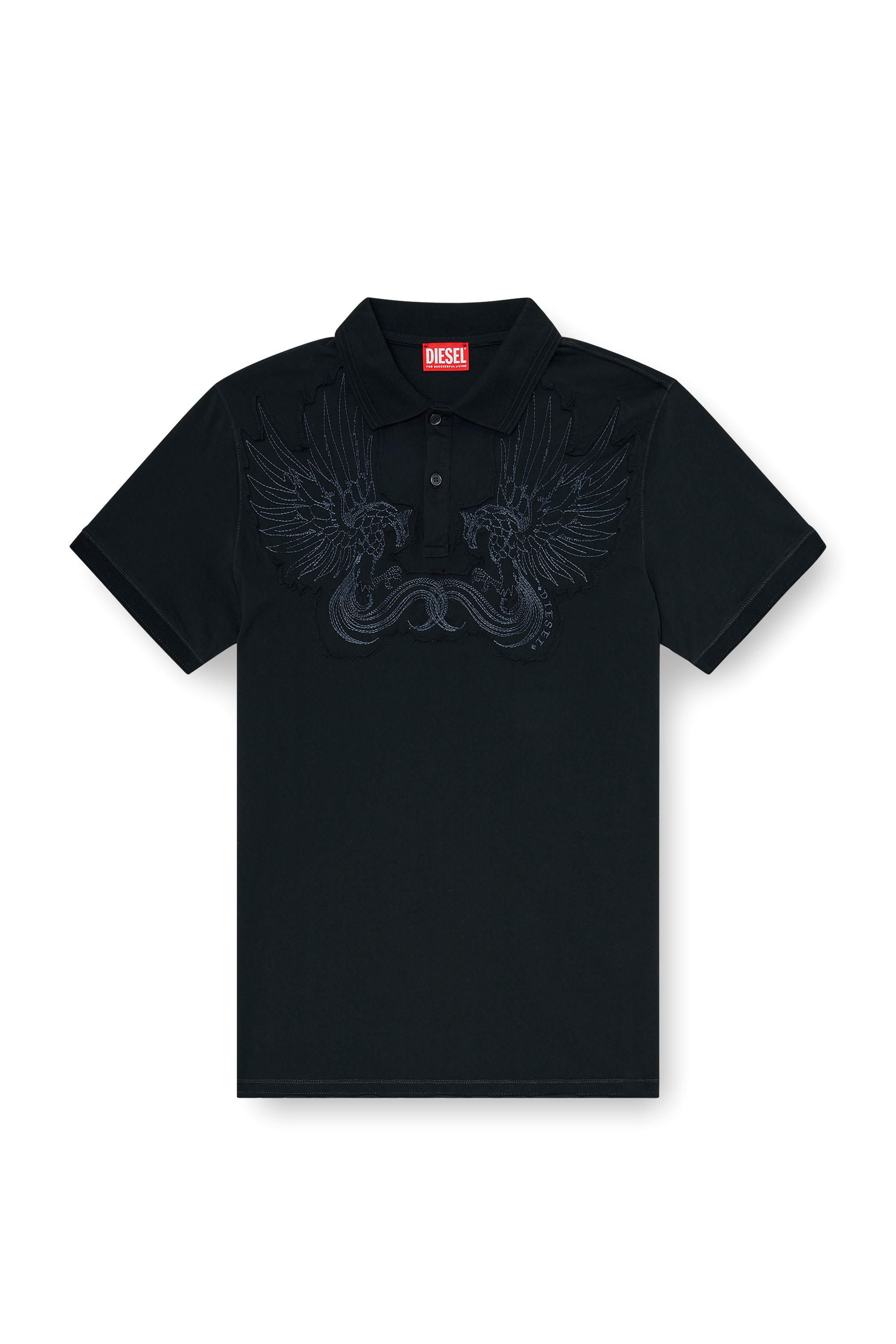 Diesel - T-PHEN, Polo de algod&oacute;n con parche bordado Hombre in ToBeDefined - 3