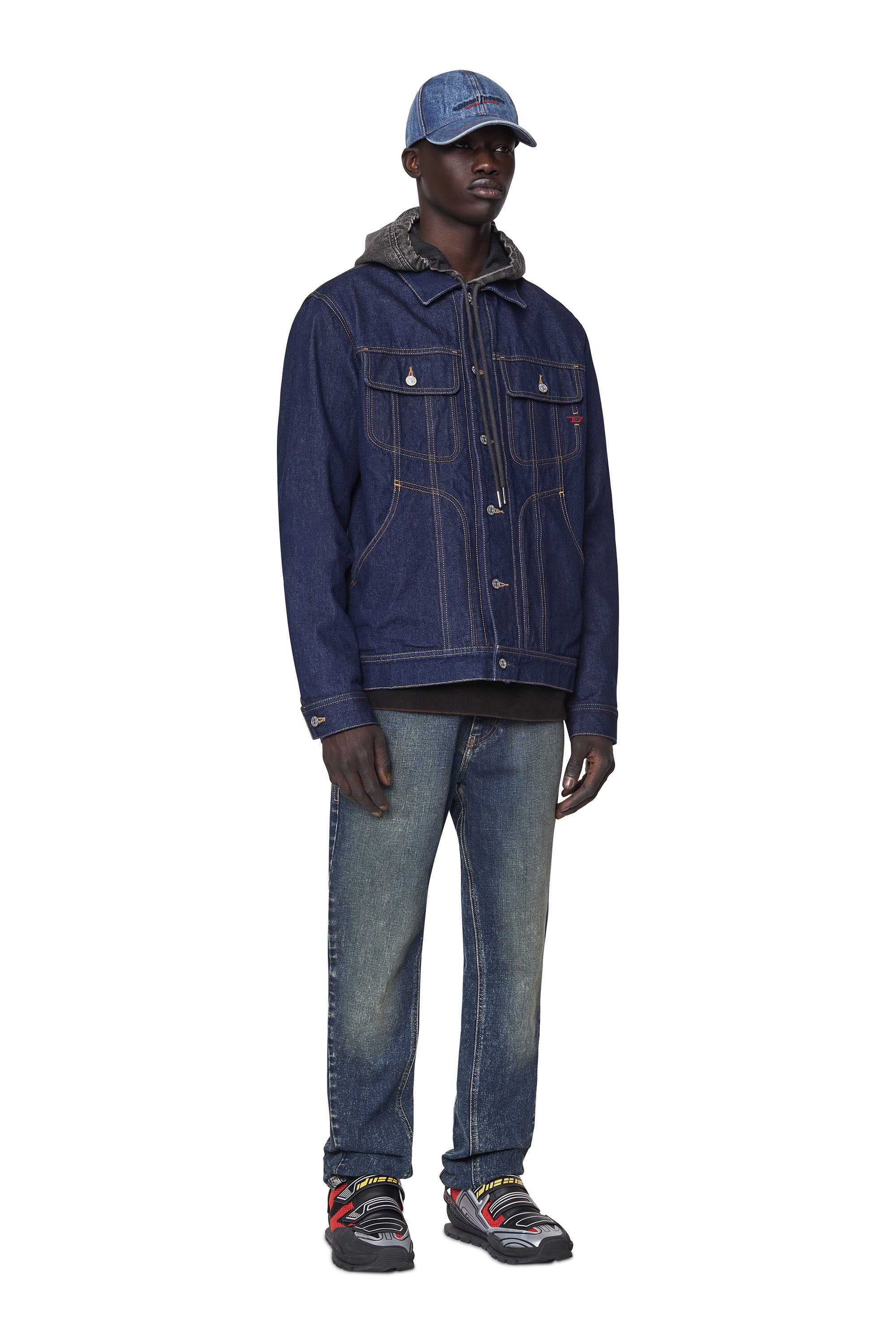 Diesel - Bootcut Jeans 2021 D-Vocs 09B91, Bootcut Jeans - 2021 D-Vocs Homme in Bleu - 2