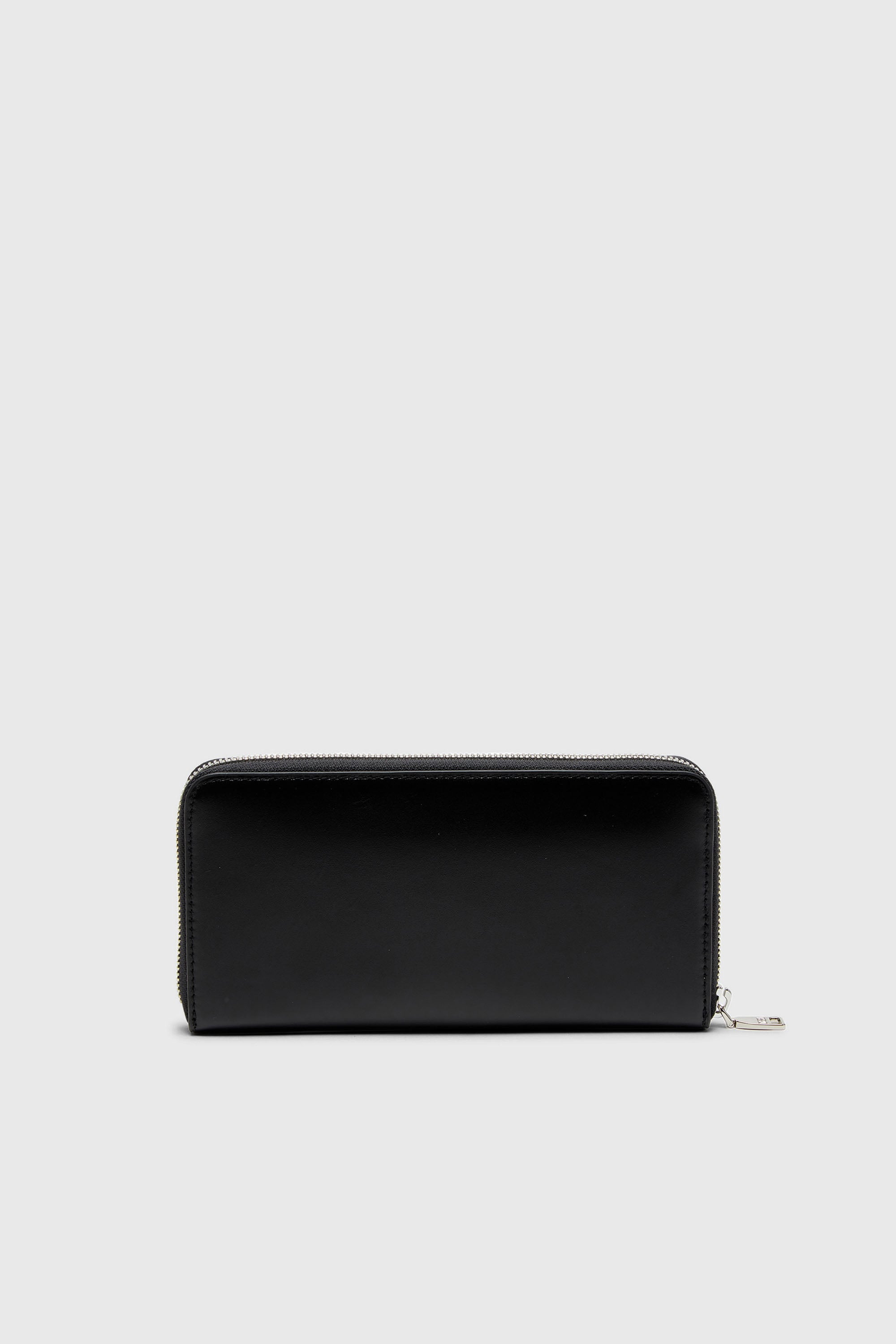 Diesel - DSL 3D -CONTINENTAL ZIP L, Male's Long zip wallet in logo-embossed leather in Black - 2