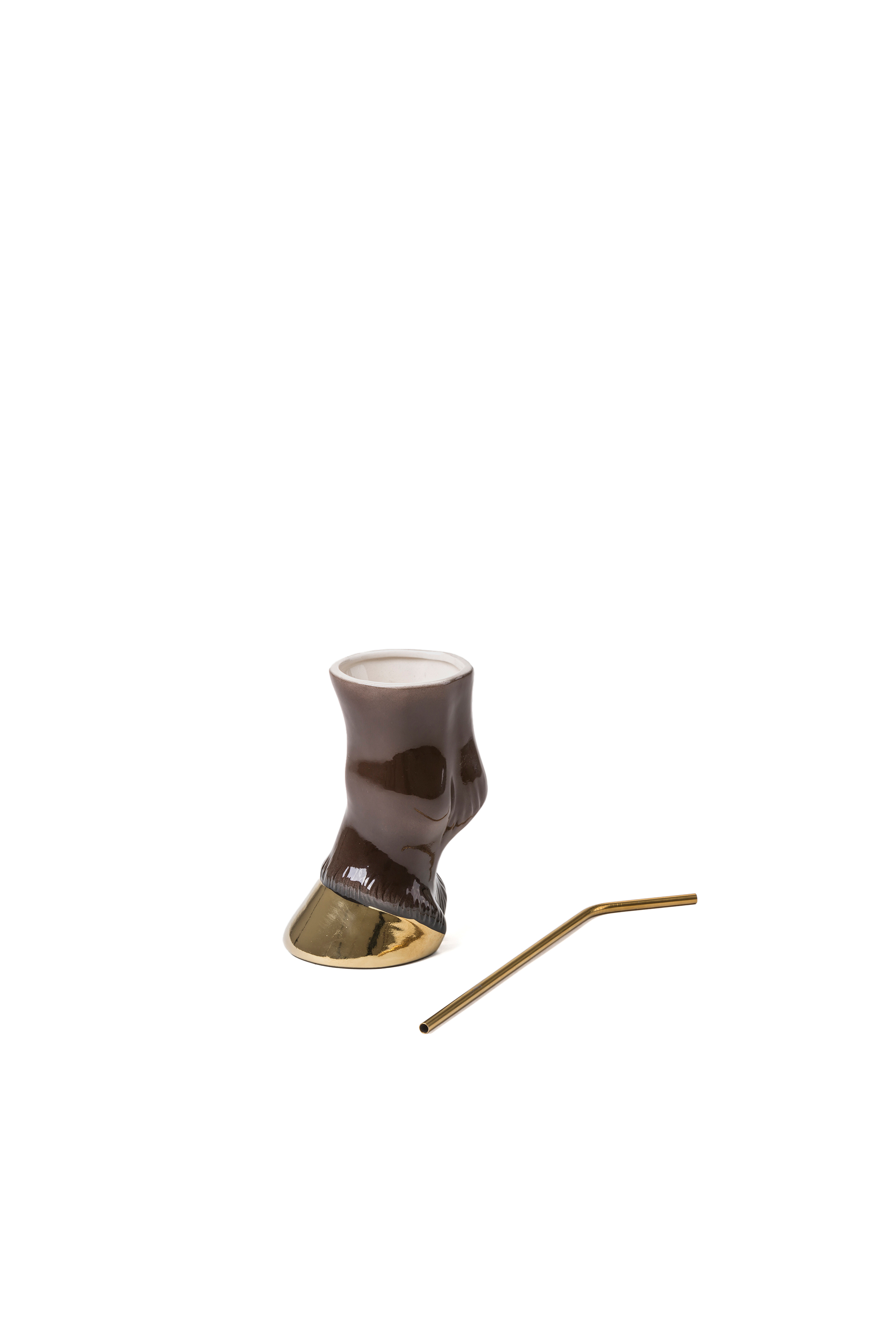 Diesel - 11080 Party Animal, Unisex's Horse Dolomite Vase/Glass in Brown - 1