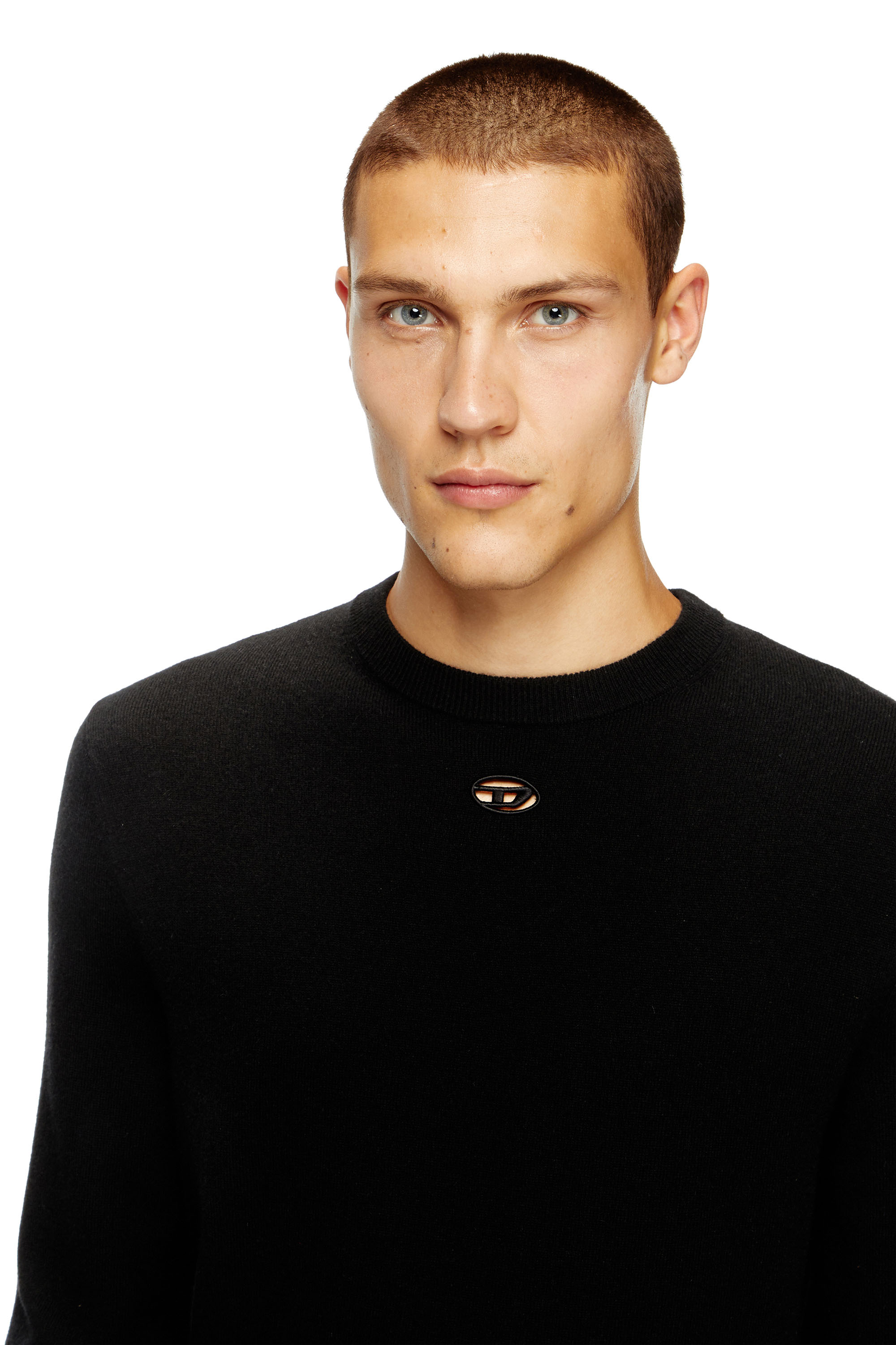 Diesel - K-VIERI, Male's Wool and cashmere jumper in Black - 4