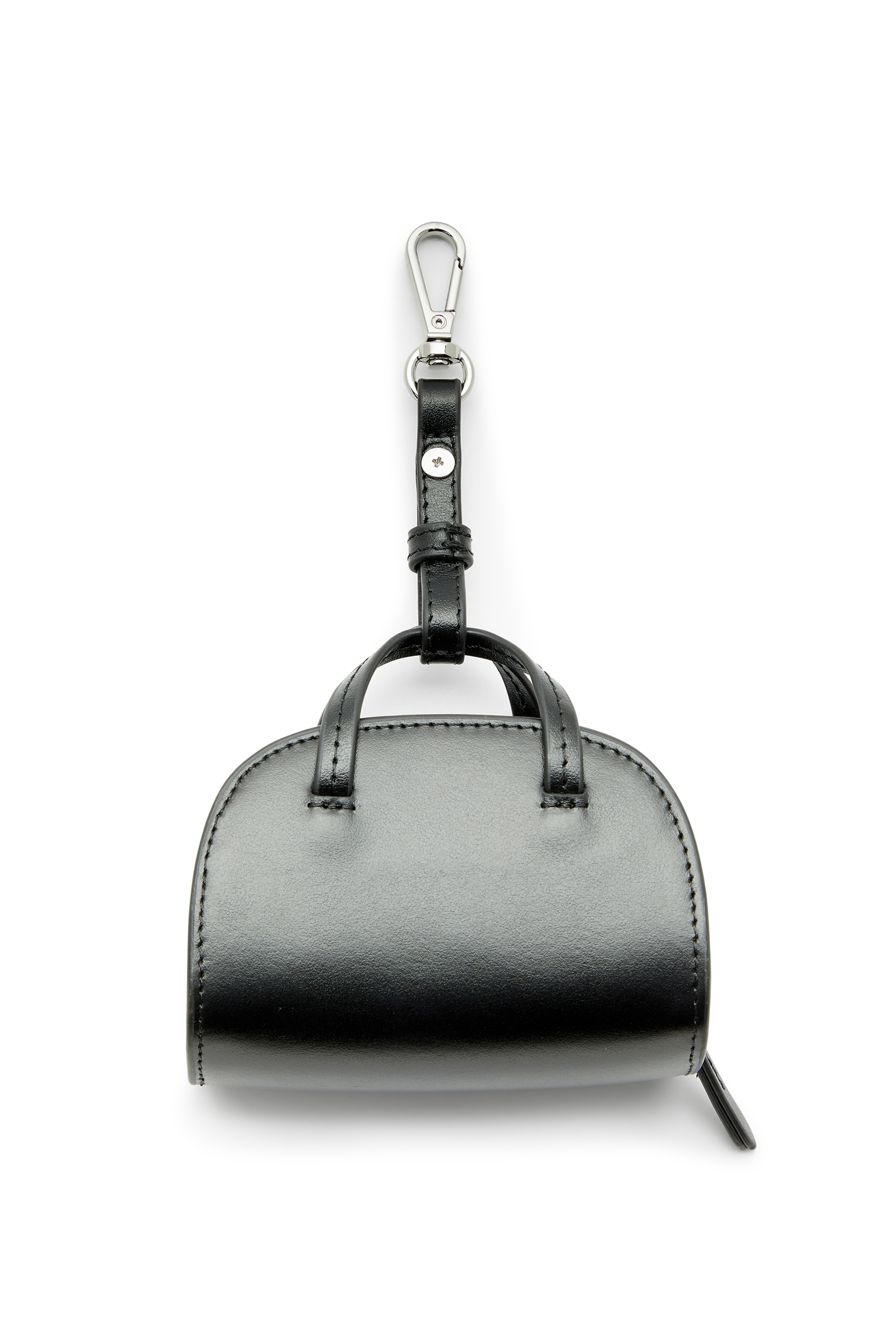 Diesel - 1DR DOME M CHARMS, Colgnate bolso en miniatura de piel Mujer in Negro - 2