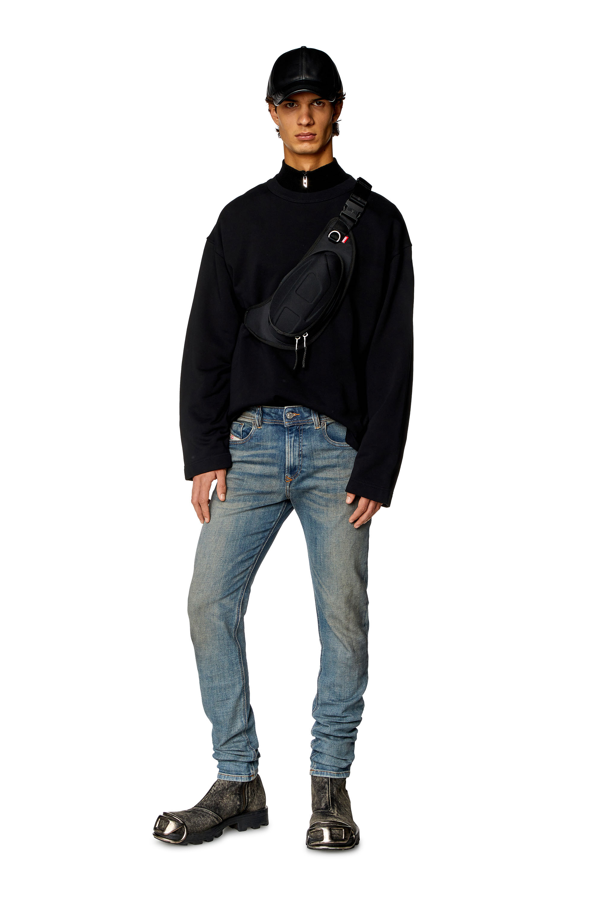 Diesel - Man's Skinny Jeans 1979 Sleenker 09H69, Dark Blue - 4