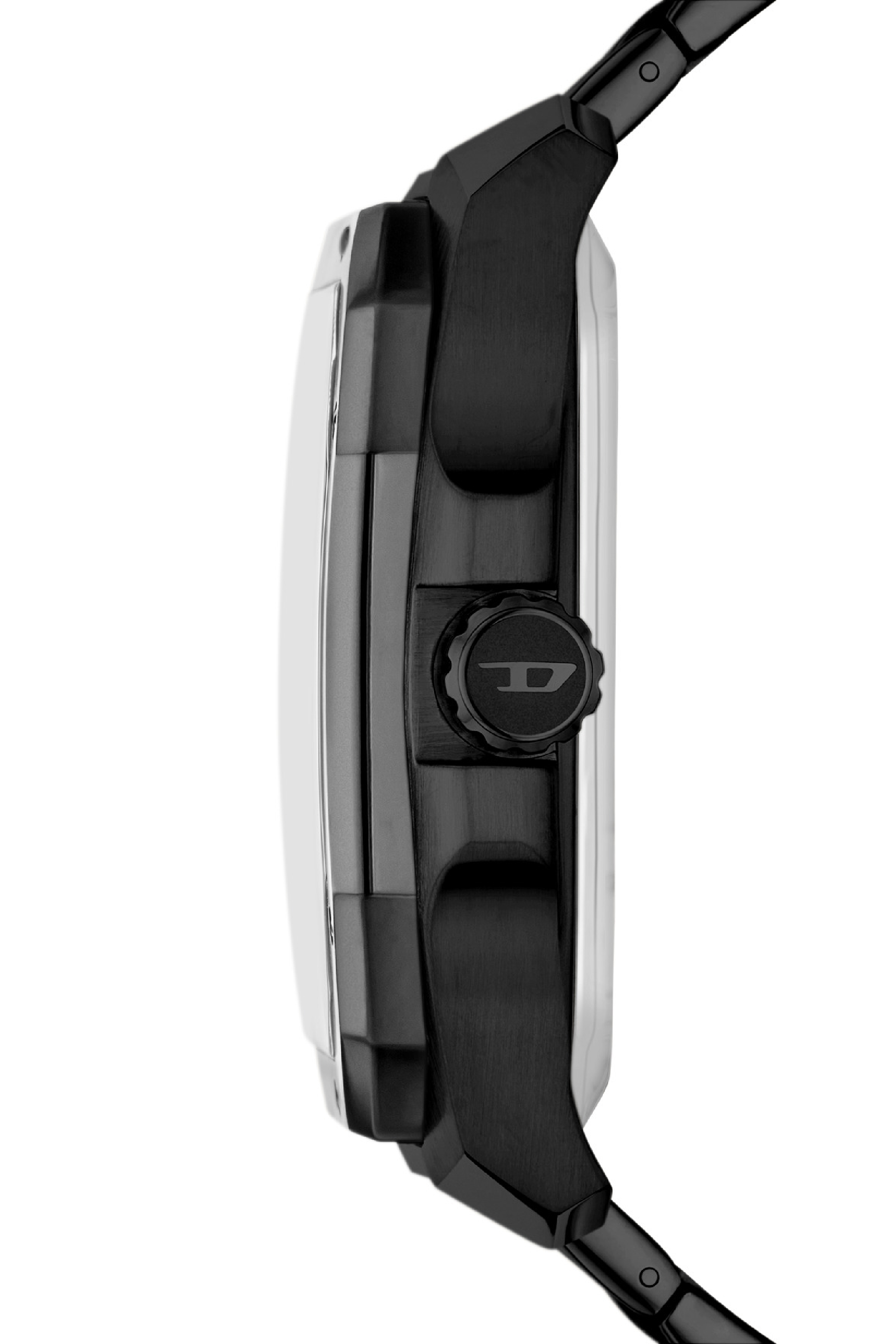 Diesel - DZ7472, Man's Flayed stainless steel watch in Black - 3