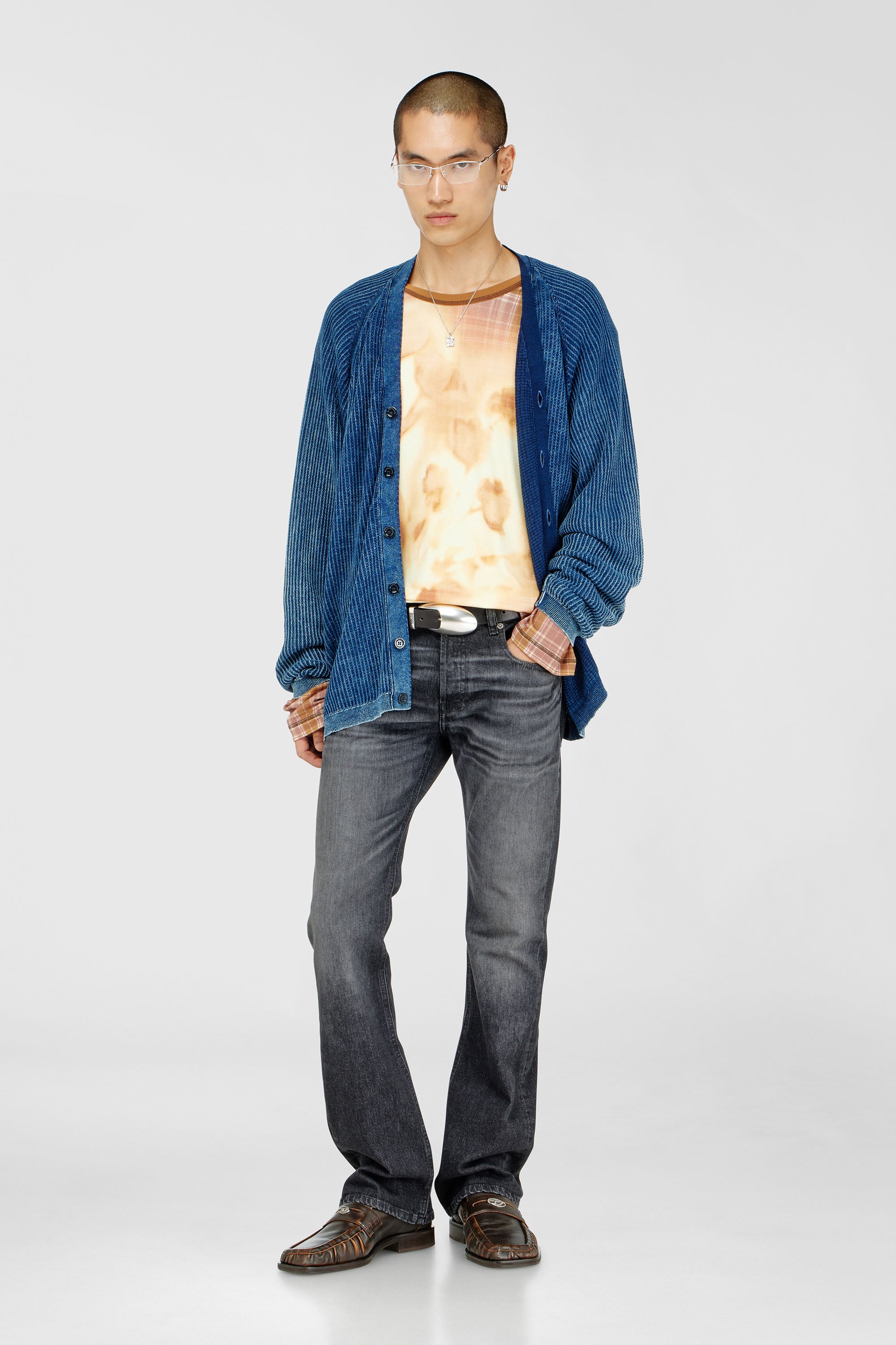 Diesel - Man's Bootcut Jeans 2007 Zatiny 09N48, Black/Dark grey - 1