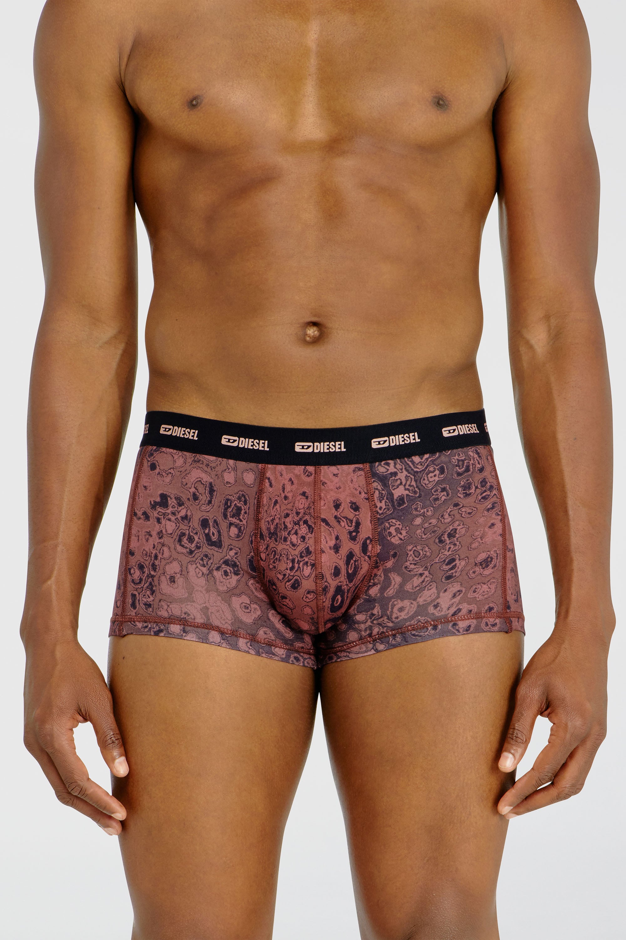 Diesel - DAMIEN-UTLT-3PACK, Lot de trois boxers en coton stretch Homme in Violet - 1