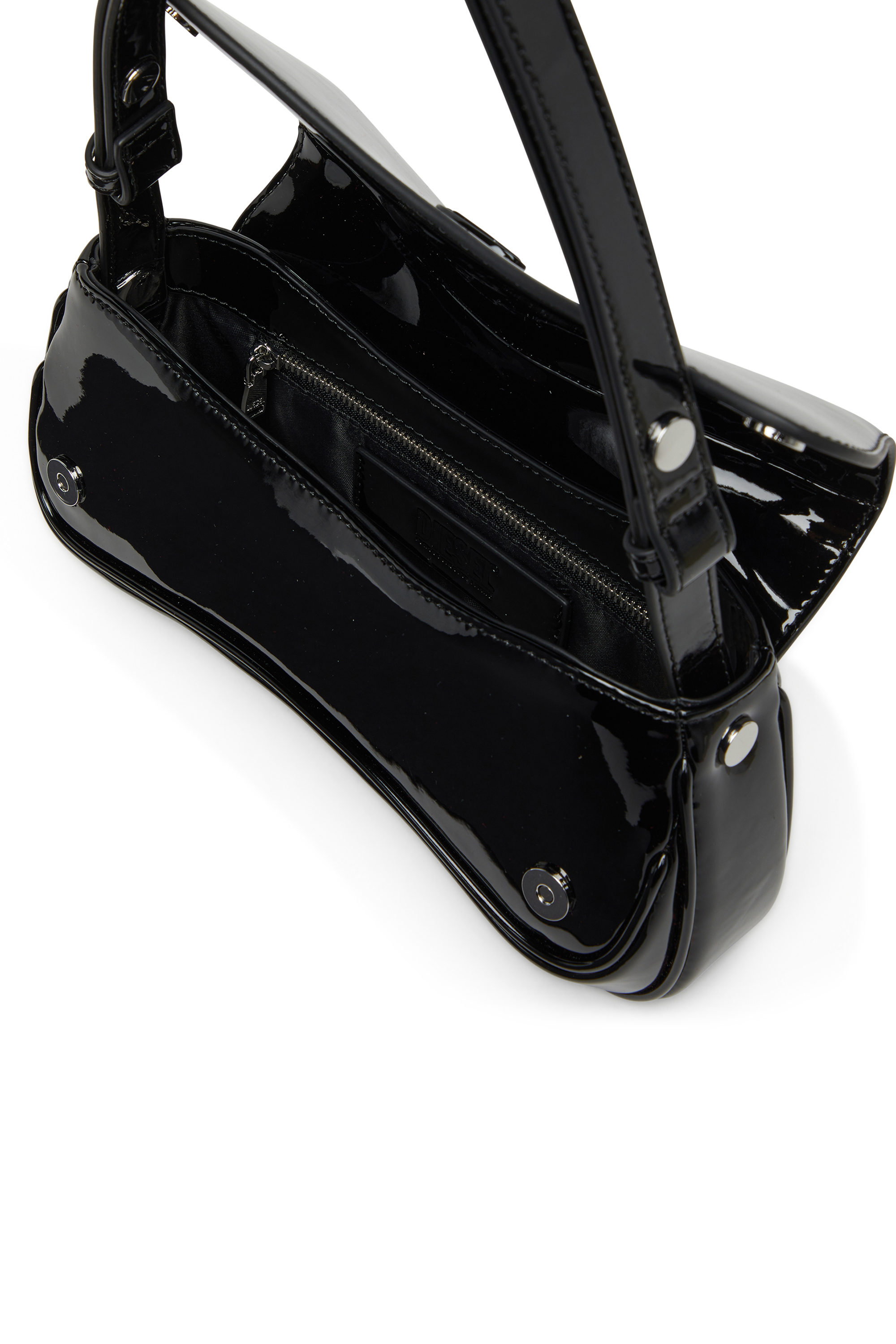 Diesel - PLAY CLUTCH, Play-Pochette en PU brillant Femme in Noir - 4