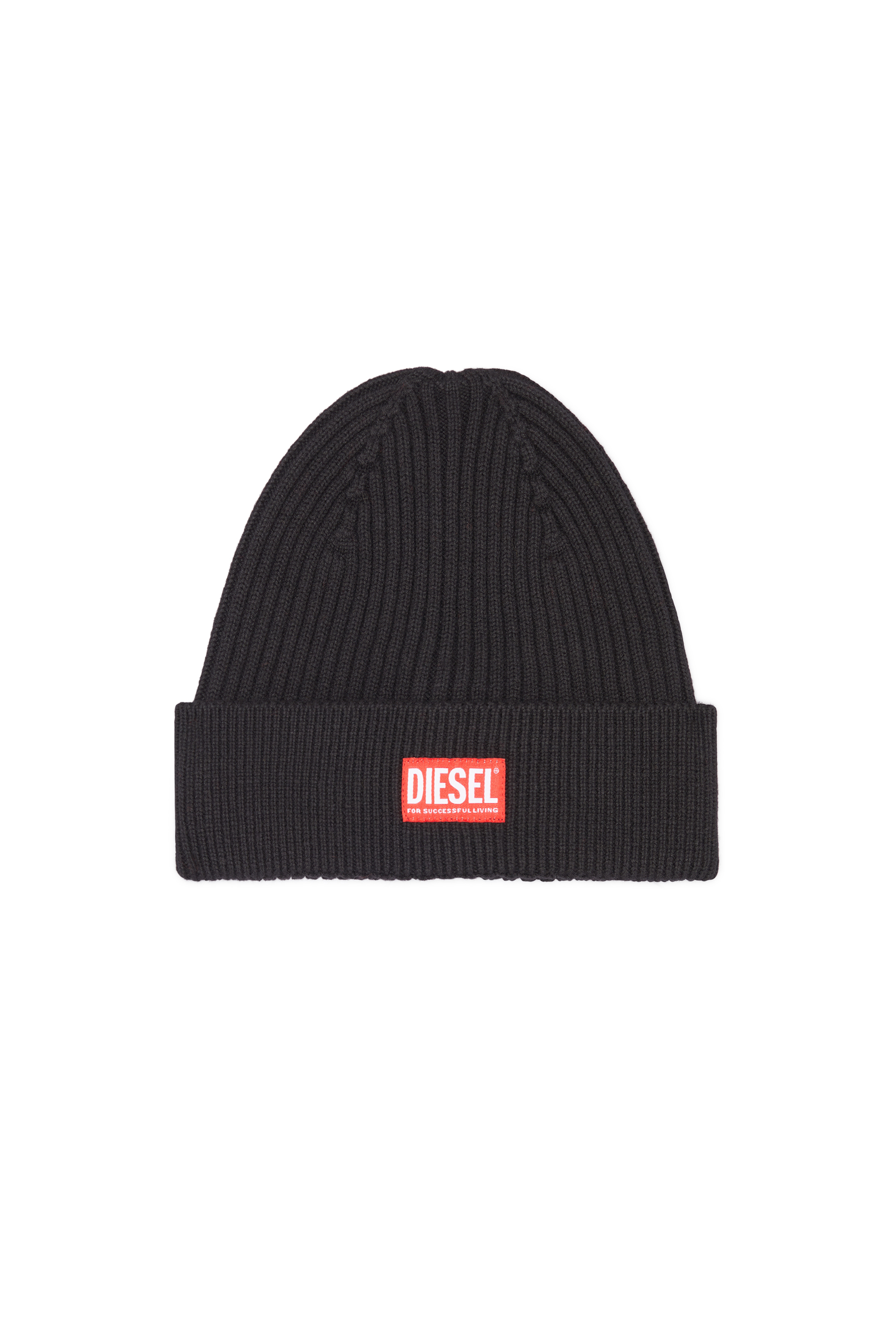 K-CODER-H 2X2 : Ribbed beanie with logo patch | Diesel
