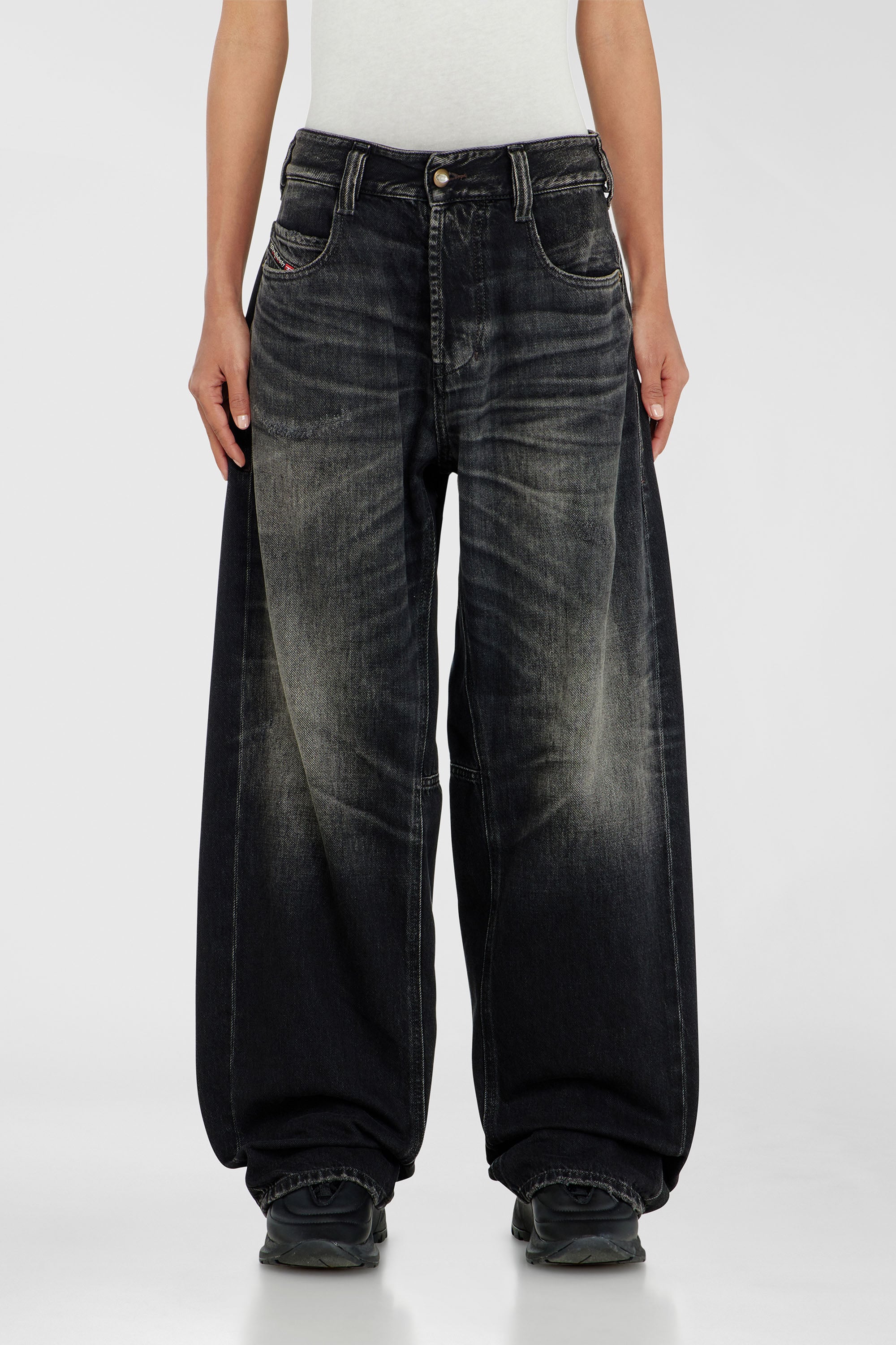 Diesel - Unisex's Relaxed Jeans 1997 D-Enim-M 09P65, Black/Dark Grey - 1