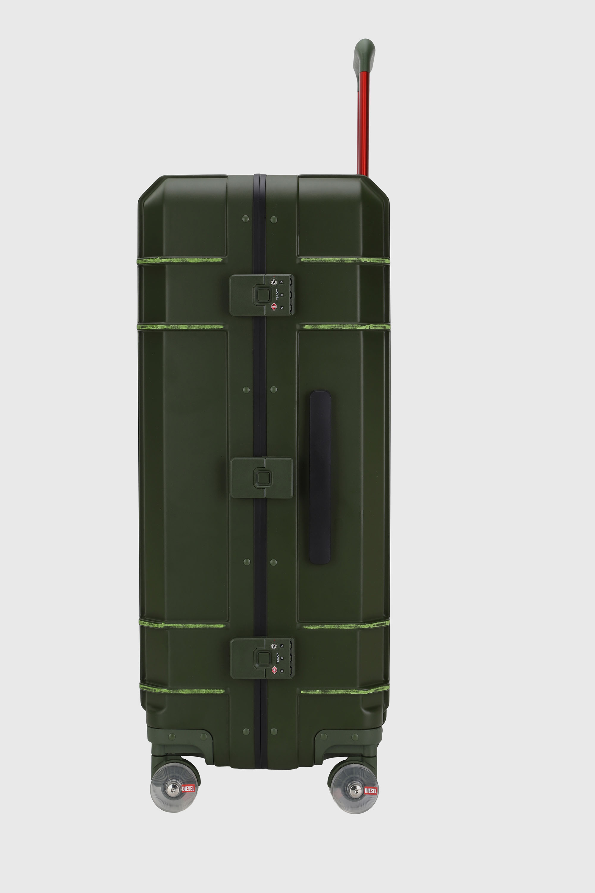 Diesel - DIESEL PC STRONG IMAGE TROLLEY- DSL003, Valise robuste taille L Mixte in Vert - 4