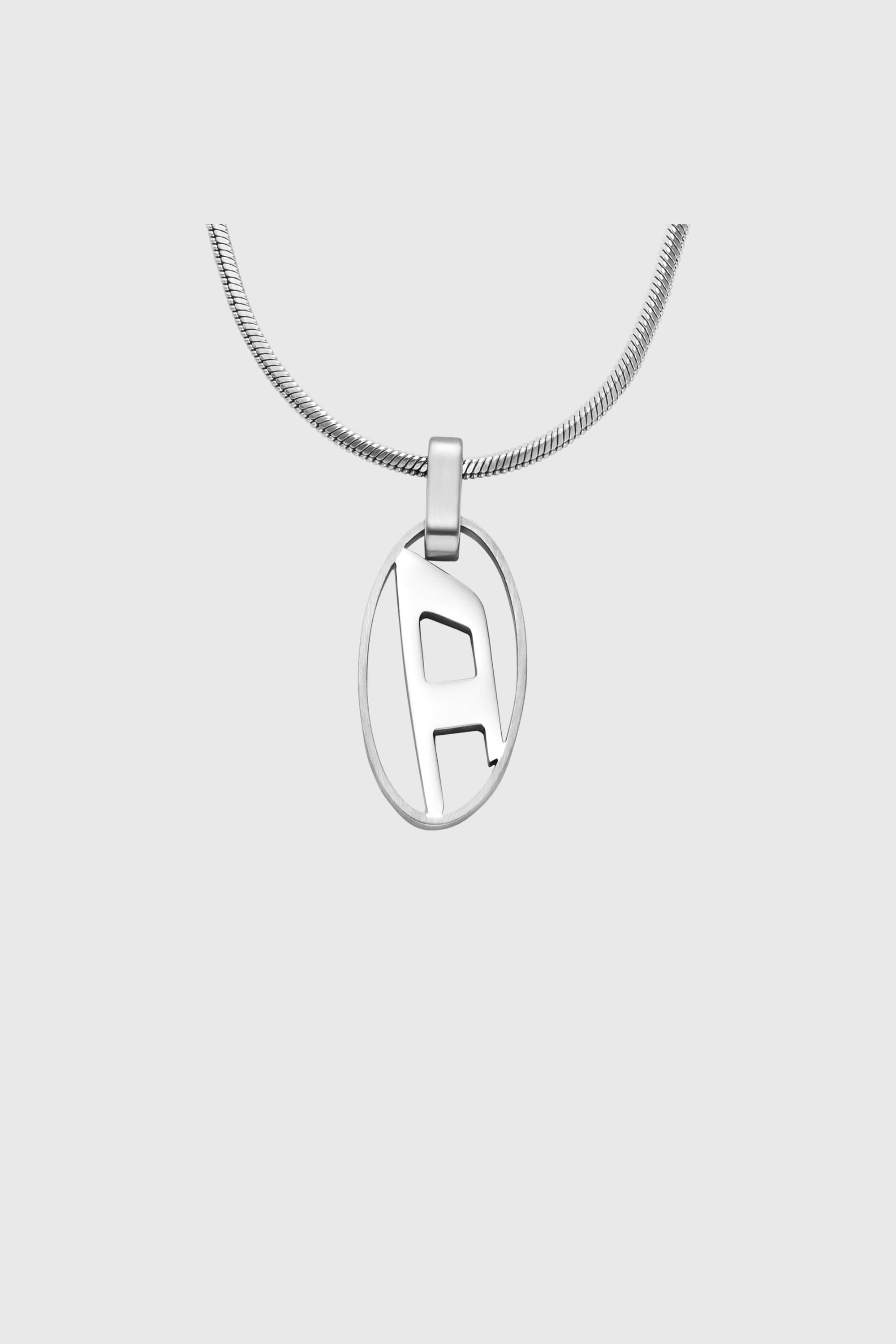Diesel - DX1342, Collar con colgante en acero inoxidable Unisex in Plateado - 2