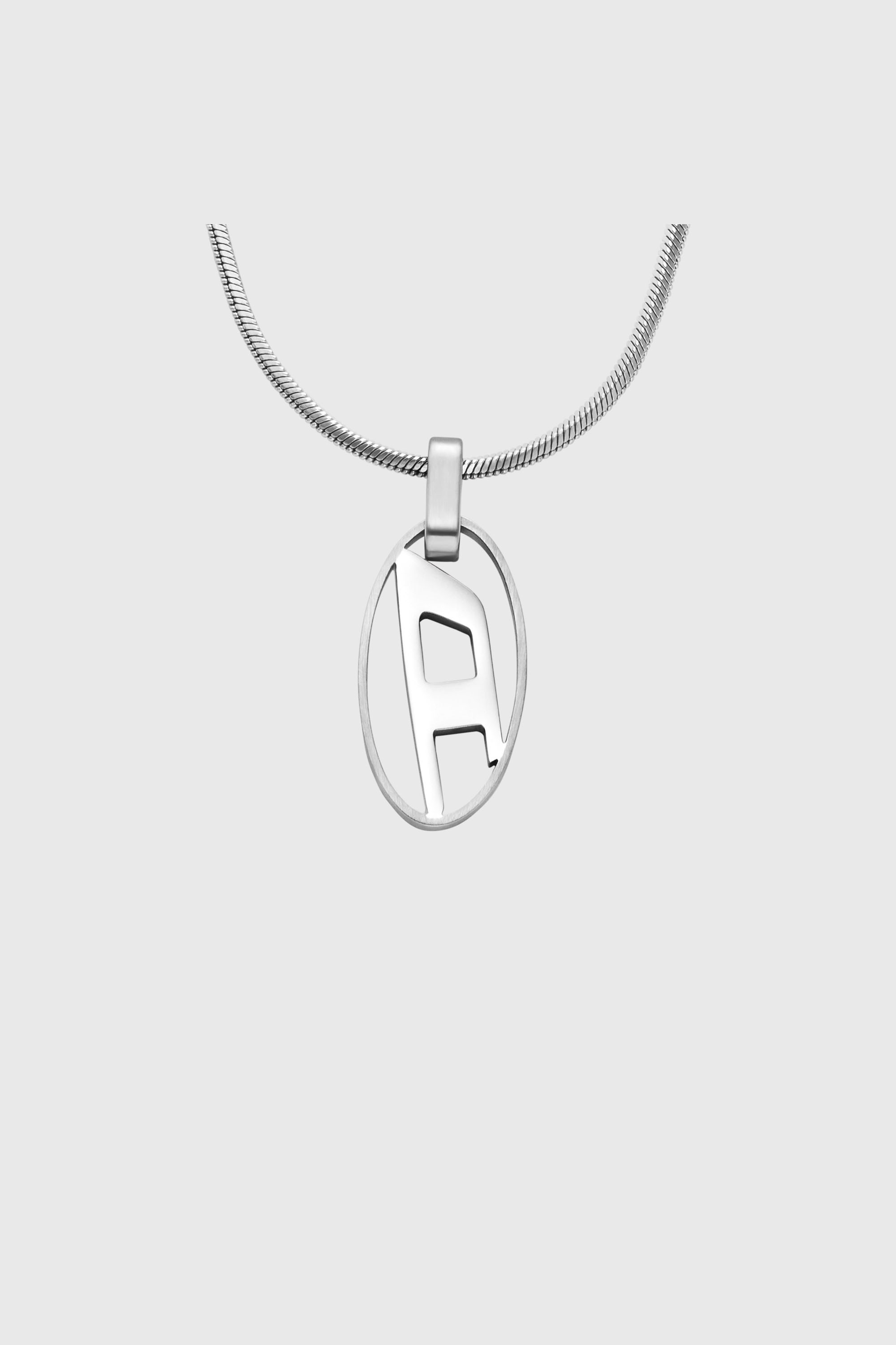 Diesel - DX1342, Collar con colgante en acero inoxidable Unisex in Plateado - 2