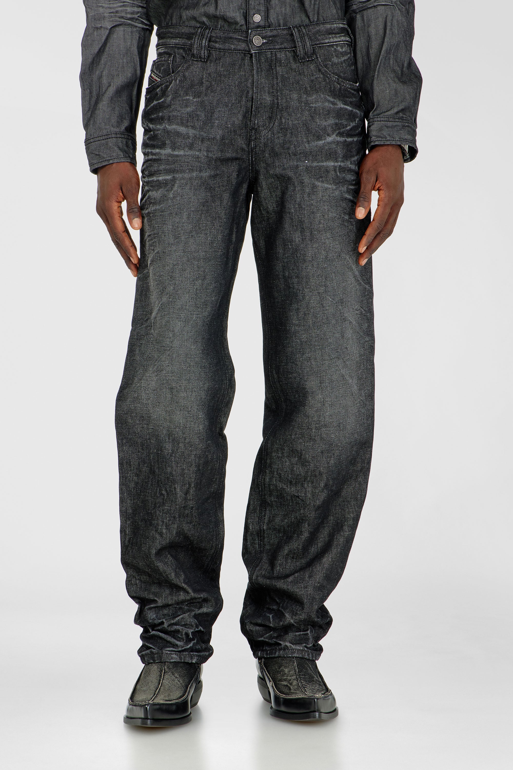 Diesel - Male's Regular Jeans 1991 D-Voeed 09R39, Black/Dark Grey - 1
