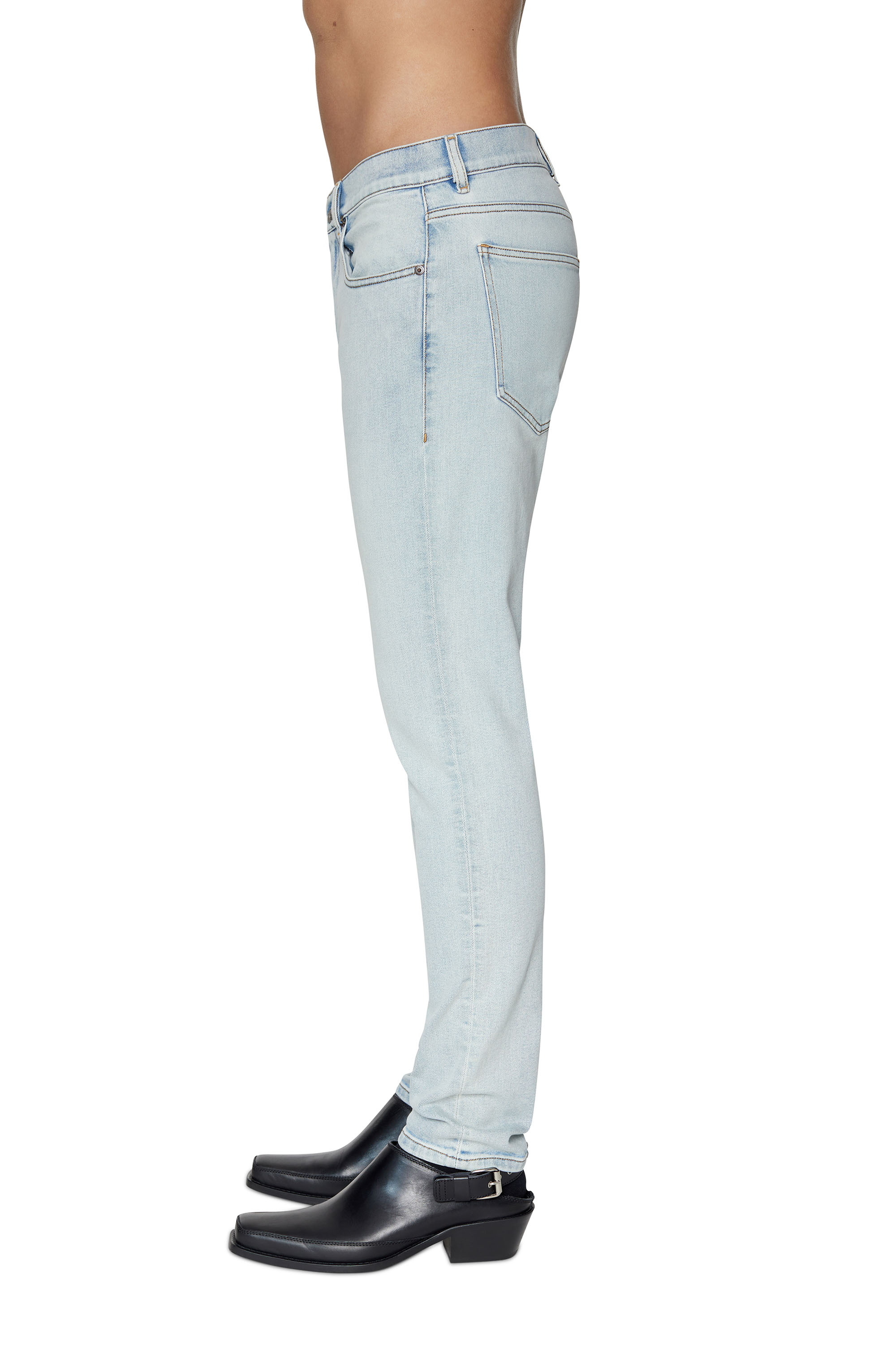 Diesel - Slim Jeans 2019 D-Strukt 09C08, Male's Slim Jeans - 2019 D-Strukt in Light Blue - 4