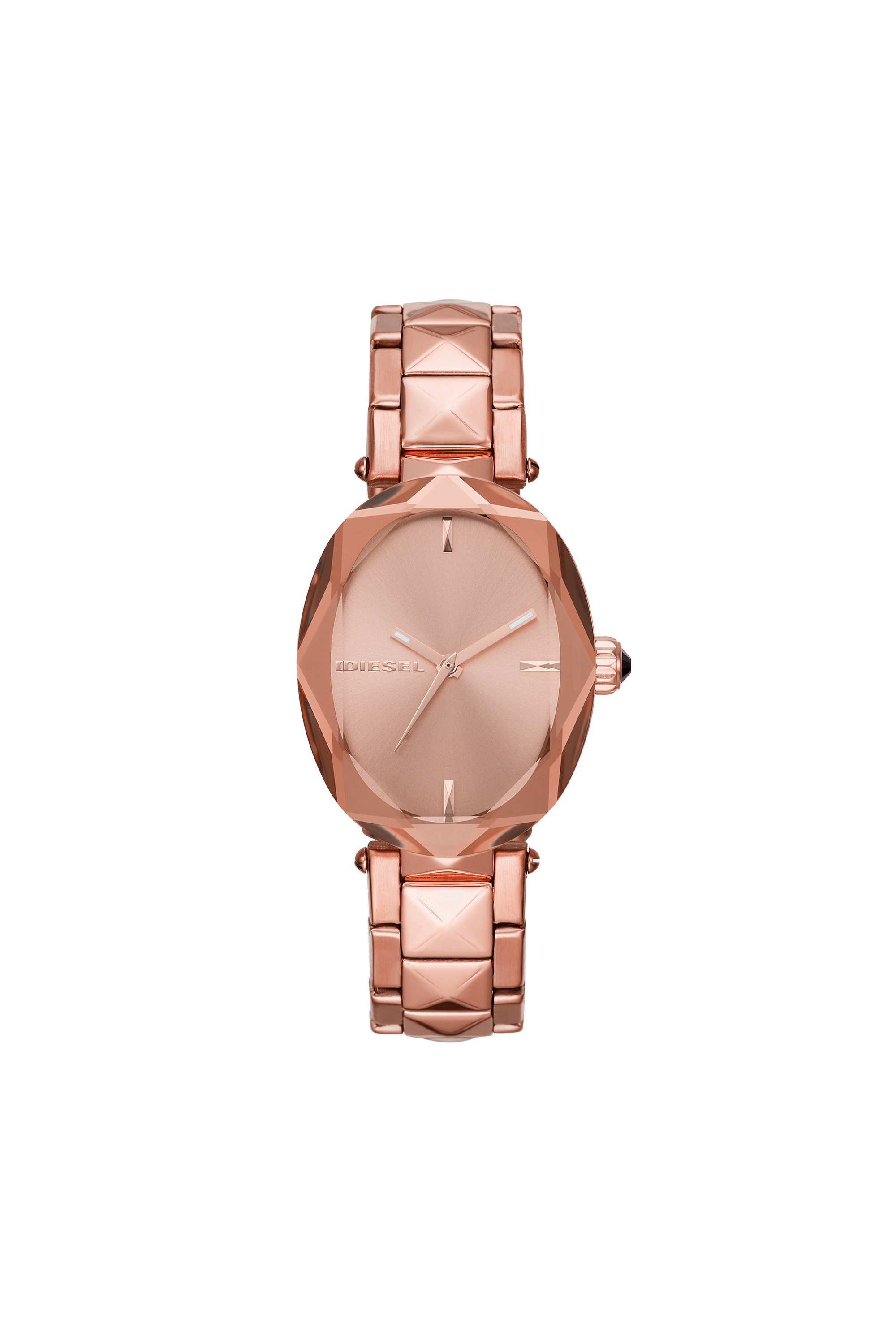 Jules three-hand watch in rose gold-tone stainless steel
