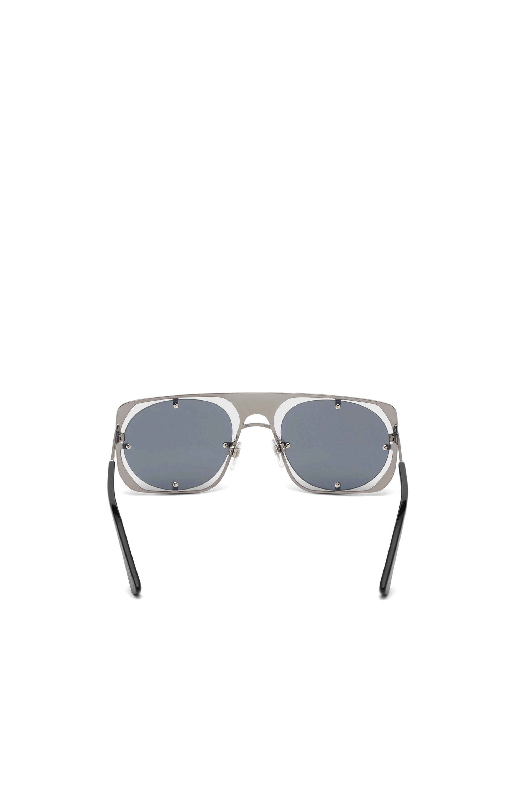 Diesel - DL0305, Man's Sunglasses in metal in Gray/Black - 3