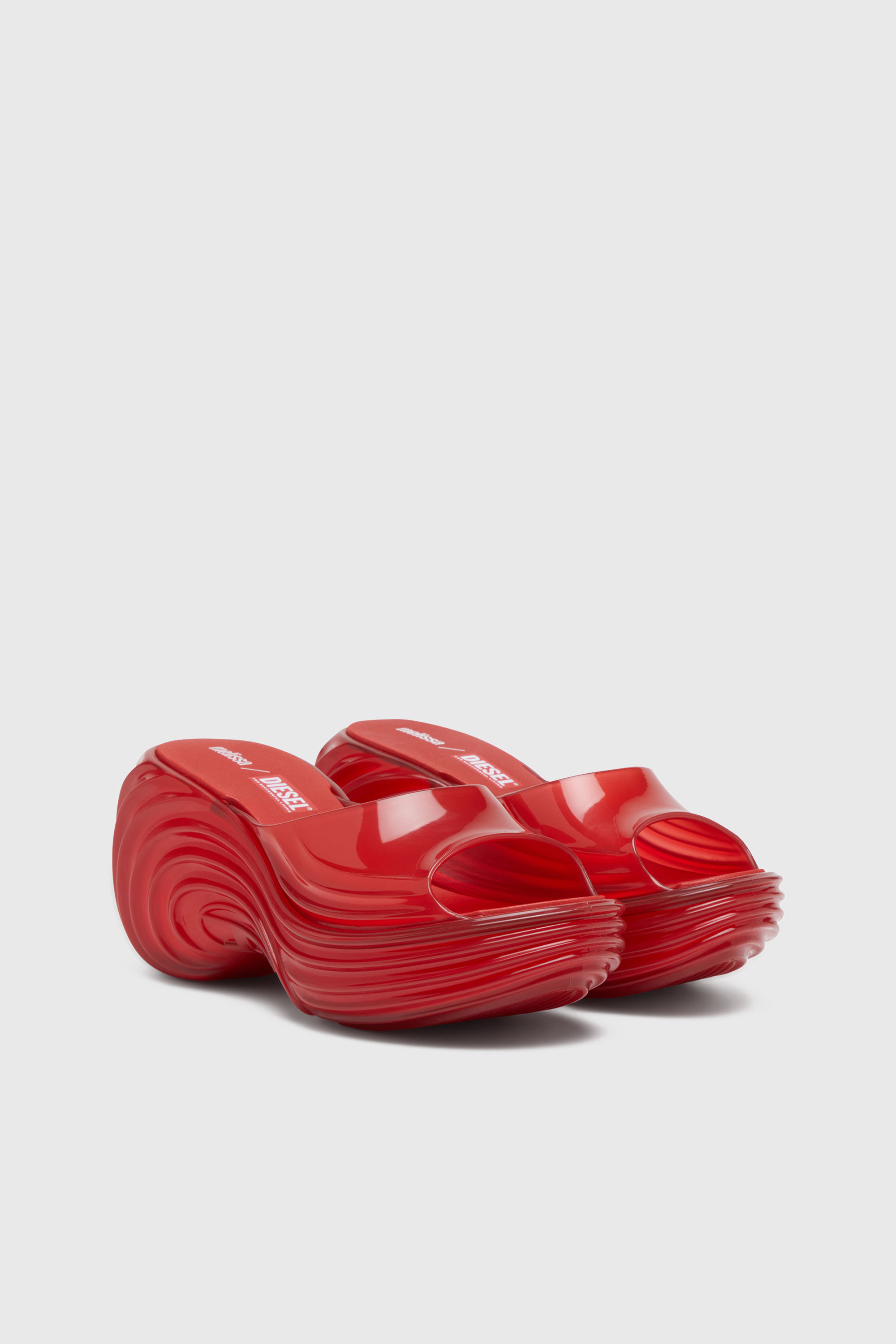 Diesel - MELISSA QUANTUM PLATFORM, Zueco de plataforma en Melflex&reg; Mujer in Rojo - 2